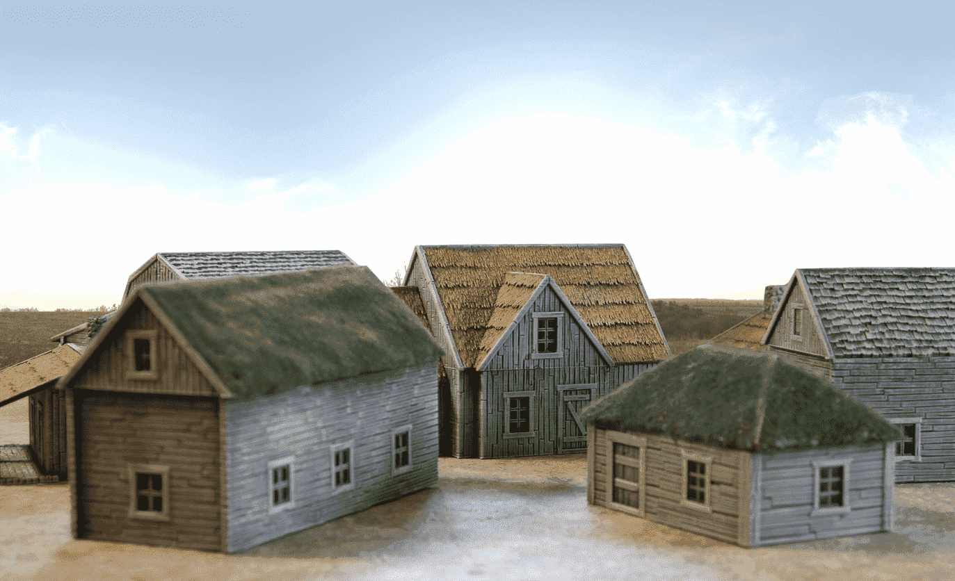 Big Cabin Hrimstead - Resin Print - Tabletop RPG Terrain - Terrain4Print - Qumi Quality Miniatures - Qumi Wargaming Mini Model Figure