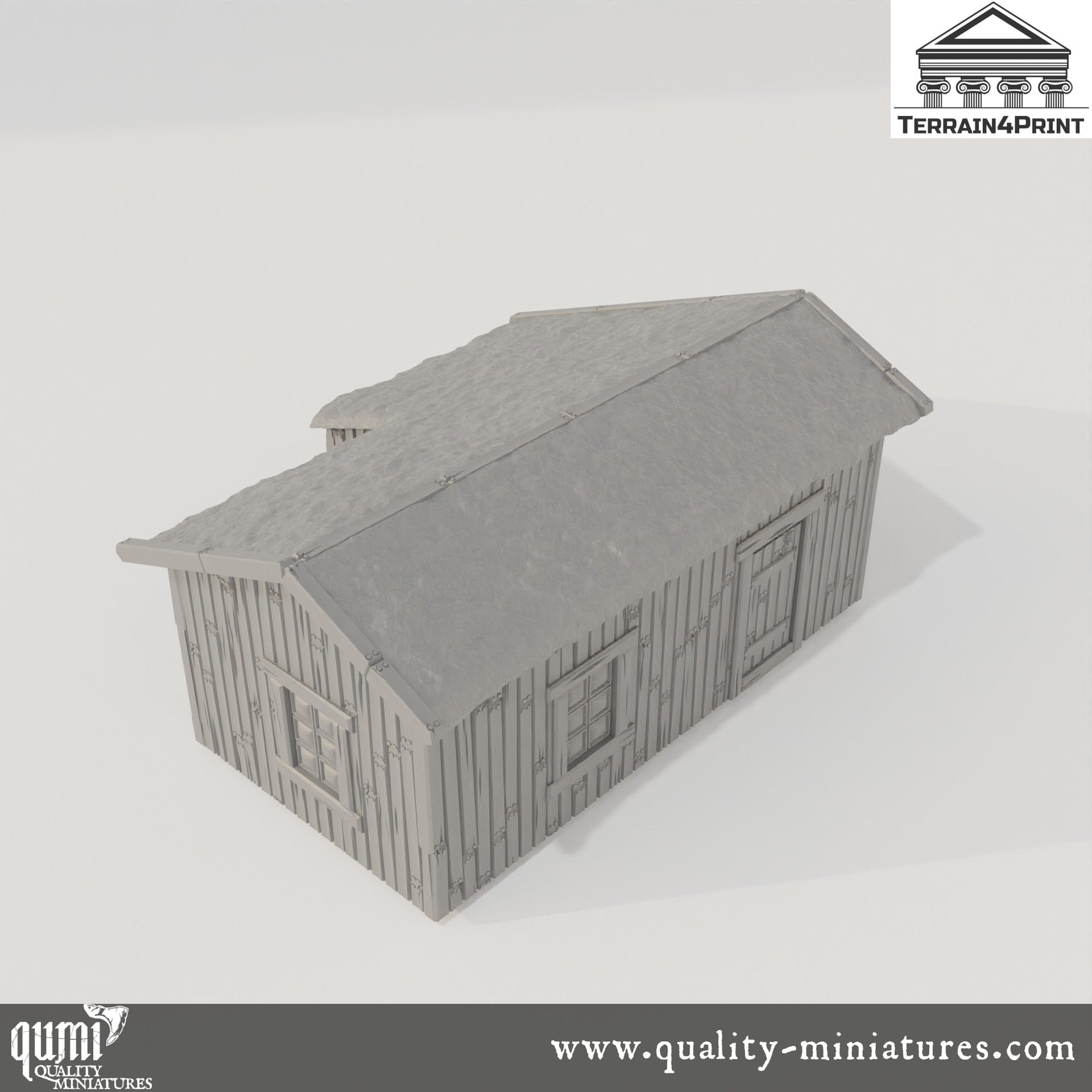 Big Cabin Hrimstead - Resin Print - Tabletop RPG Terrain - Terrain4Print - Qumi Quality Miniatures - Qumi Wargaming Mini Model Figure