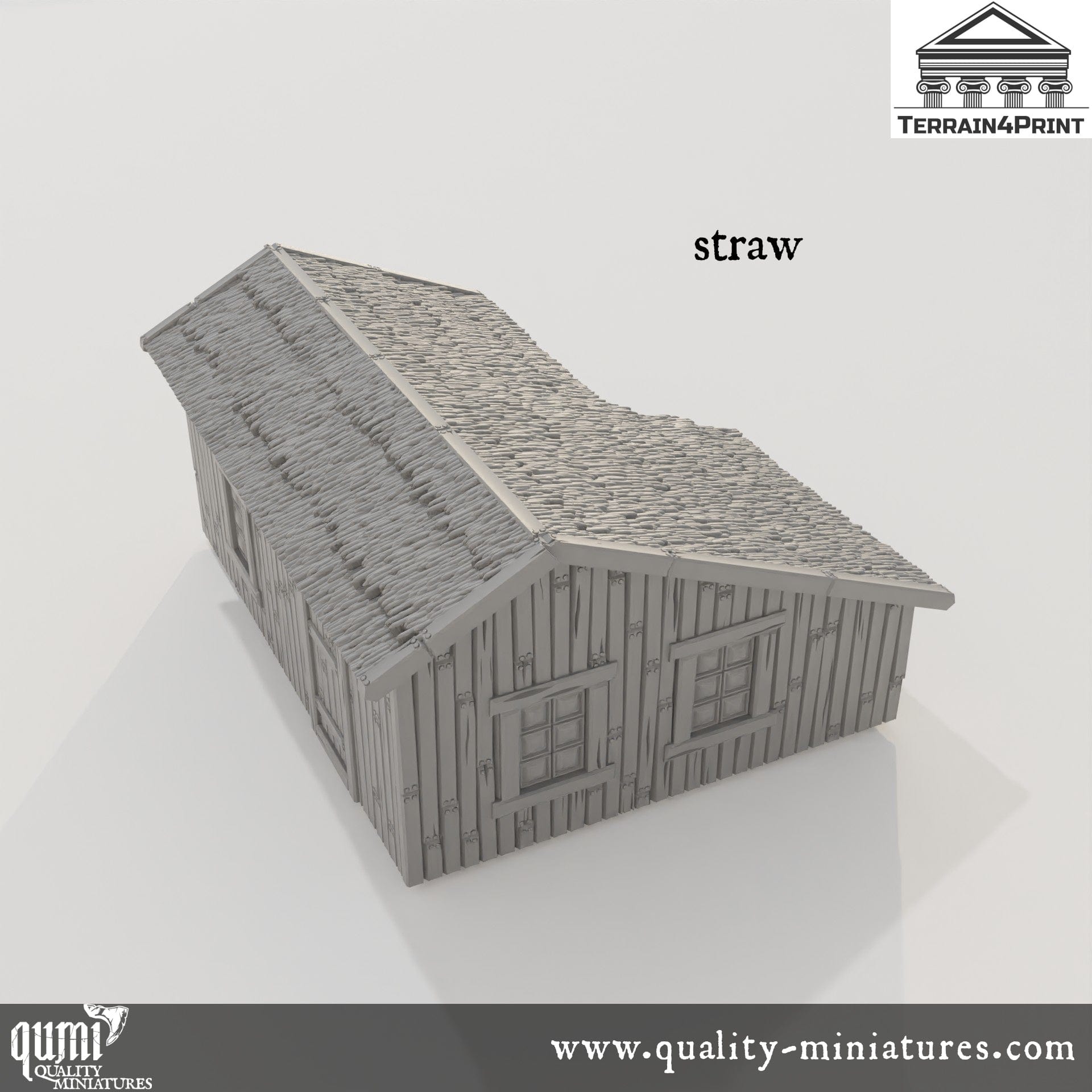 Big Cabin Hrimstead - Resin Print - Tabletop RPG Terrain - Terrain4Print - Qumi Quality Miniatures - Qumi Wargaming Mini Model Figure
