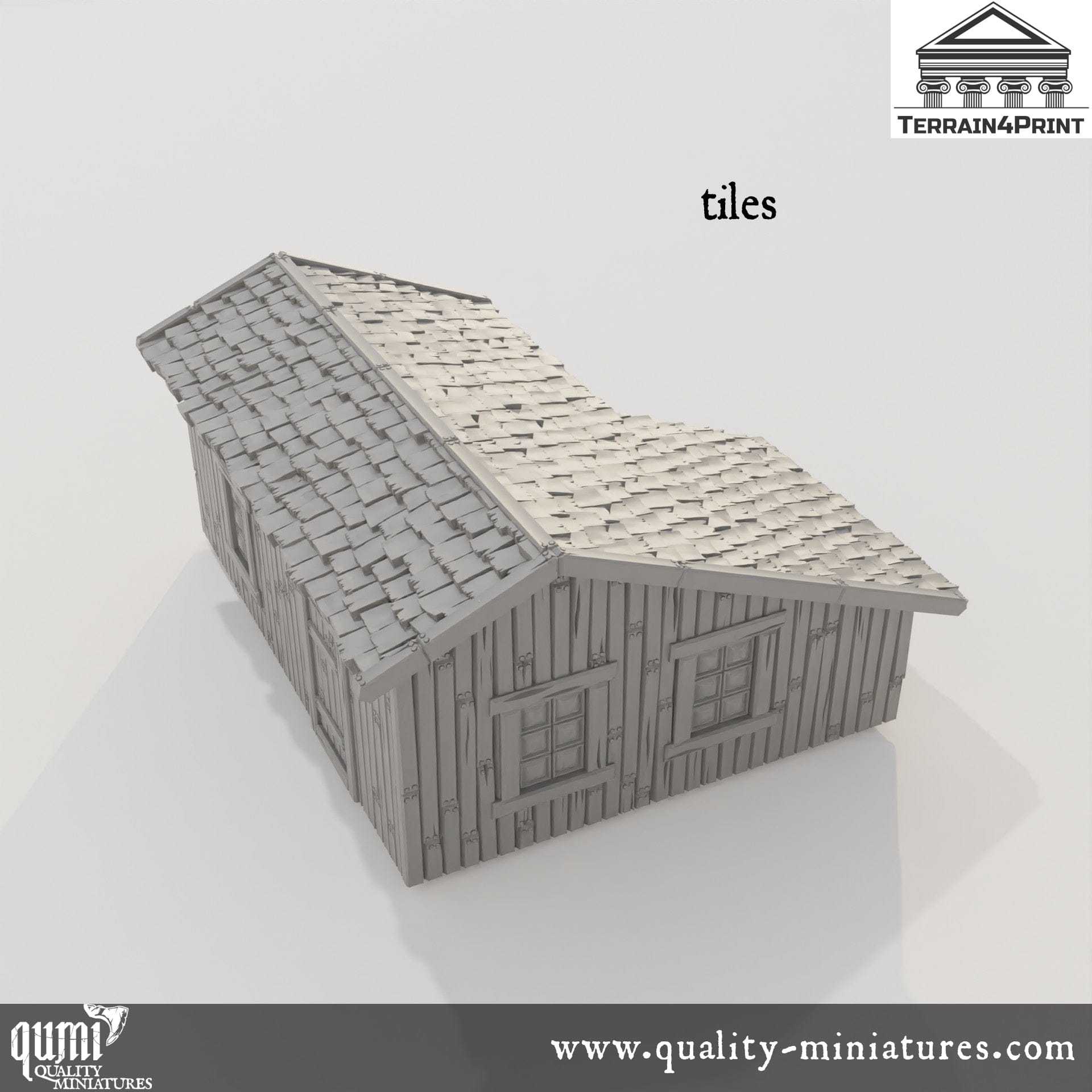 Big Cabin Hrimstead - Resin Print - Tabletop RPG Terrain - Terrain4Print - Qumi Quality Miniatures - Qumi Wargaming Mini Model Figure