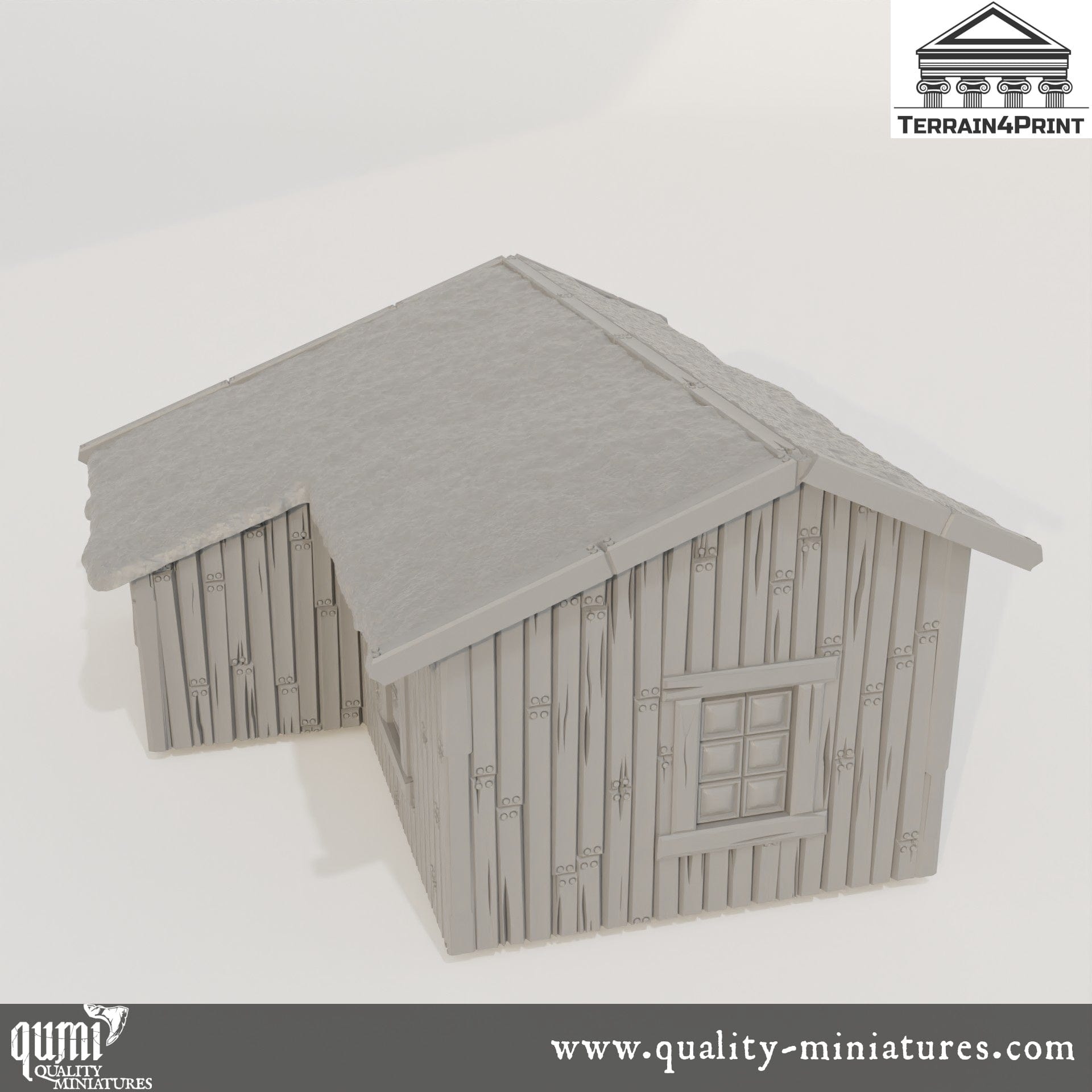 Big Cabin Hrimstead - Resin Print - Tabletop RPG Terrain - Terrain4Print - Qumi Quality Miniatures - Qumi Wargaming Mini Model Figure