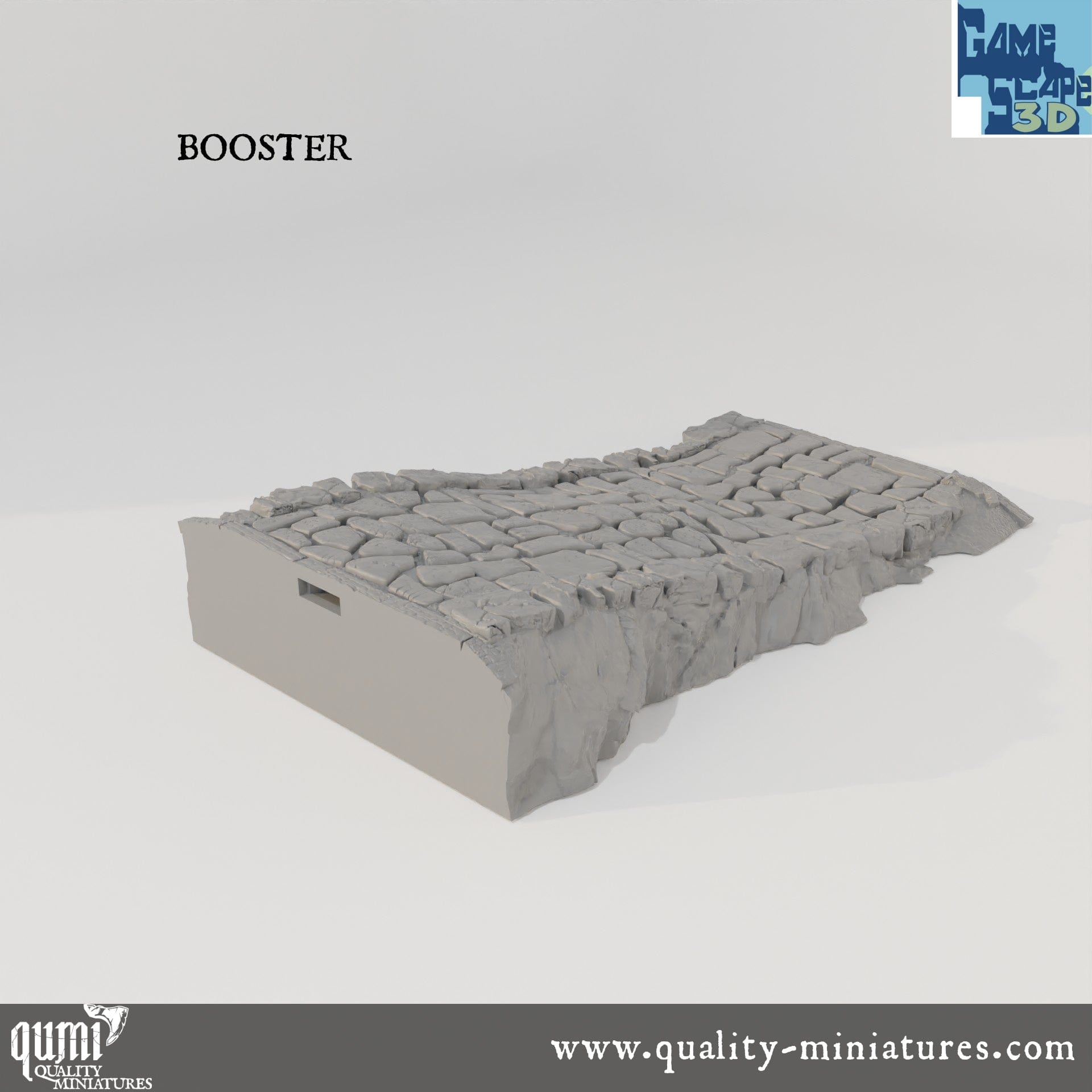 Roads, Curves, Straights and Intersections - Resin Print - Tabletop RPG Terrain - GameScape3D - Qumi Booster Quality Miniatures - Qumi Wargaming Mini Model Figure