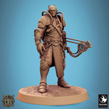 Fighter Moon Elf Tabletop Miniatures by Qumi, 3D printed resin tabletop miniature for RPGs, wargaming and painting