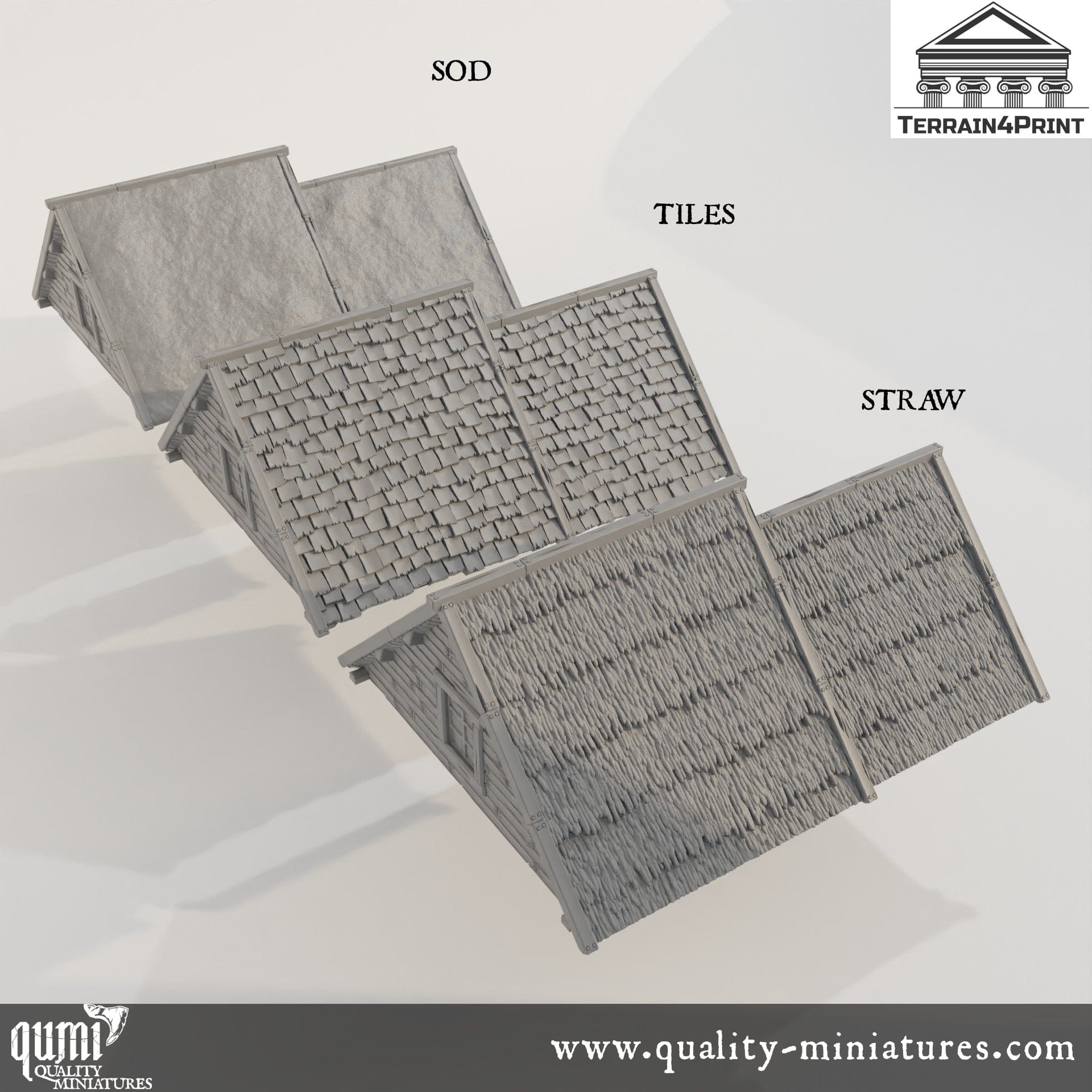 Cabin 3 Hrimstead 2 - Resin Print - Tabletop RPG Terrain - Terrain4Print - Qumi Quality Miniatures - Qumi Wargaming Mini Model Figure