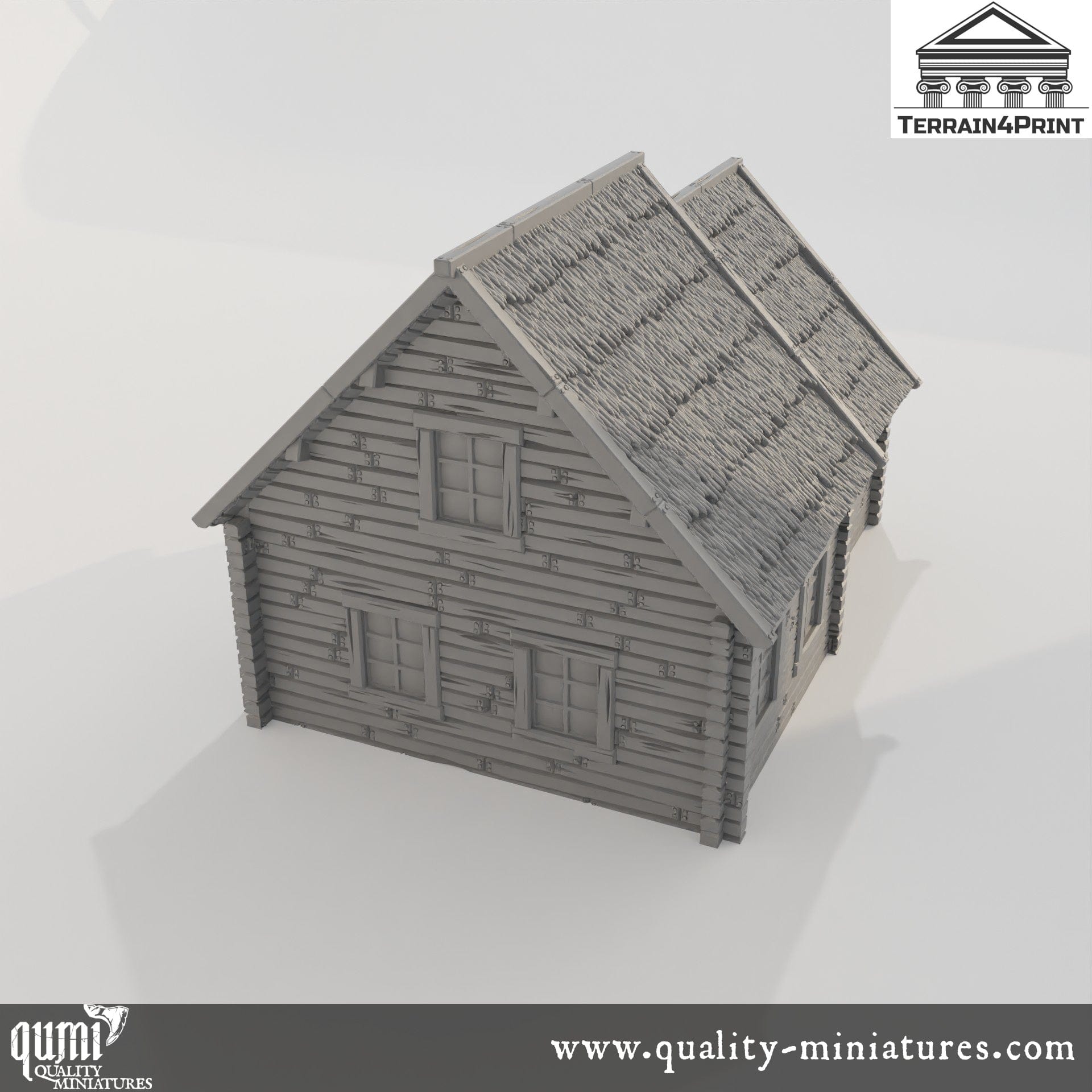 Cabin 3 Hrimstead 2 - Resin Print - Tabletop RPG Terrain - Terrain4Print - Qumi Quality Miniatures - Qumi Wargaming Mini Model Figure