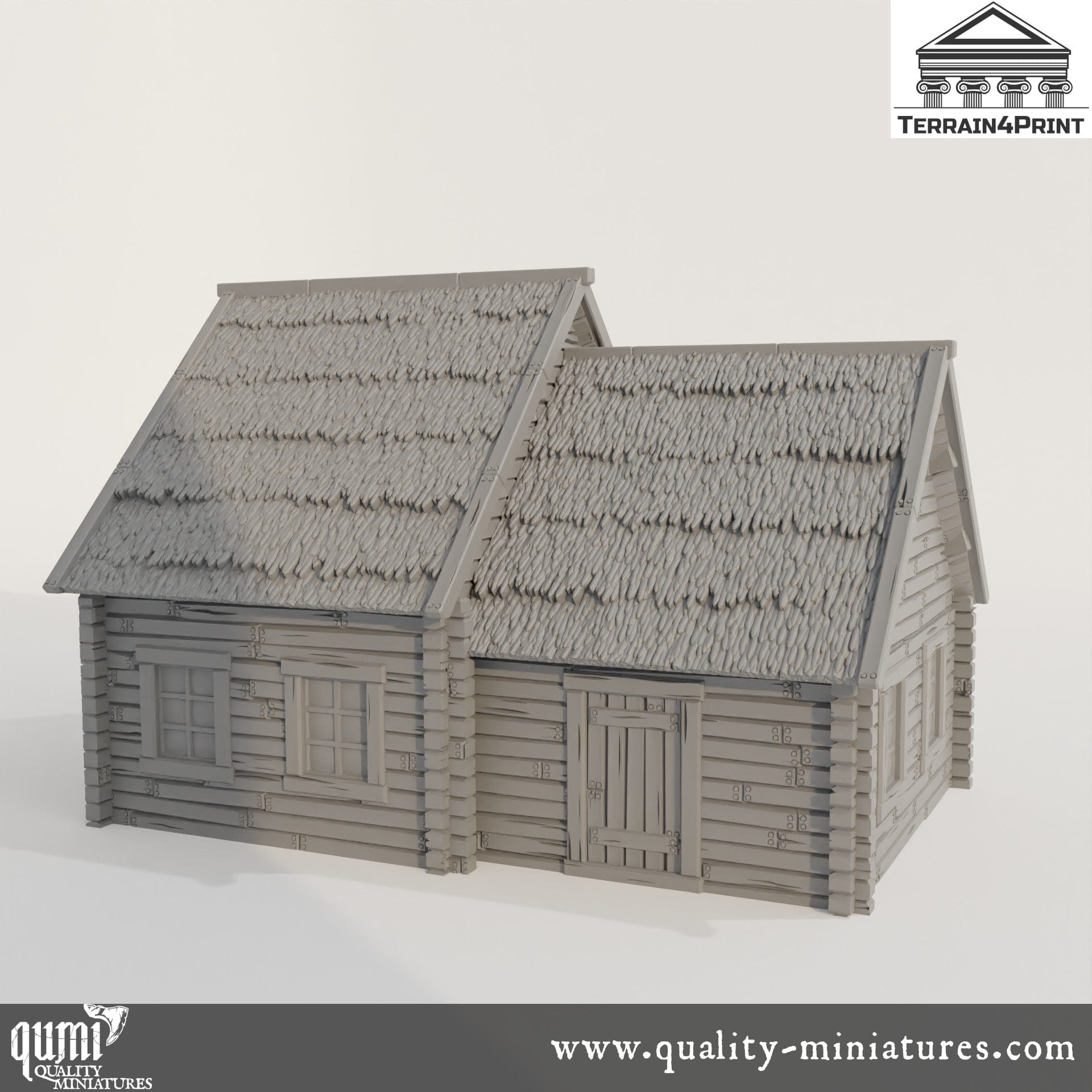 Cabin 3 Hrimstead 2 - Resin Print - Tabletop RPG Terrain - Terrain4Print - Qumi Quality Miniatures - Qumi Wargaming Mini Model Figure