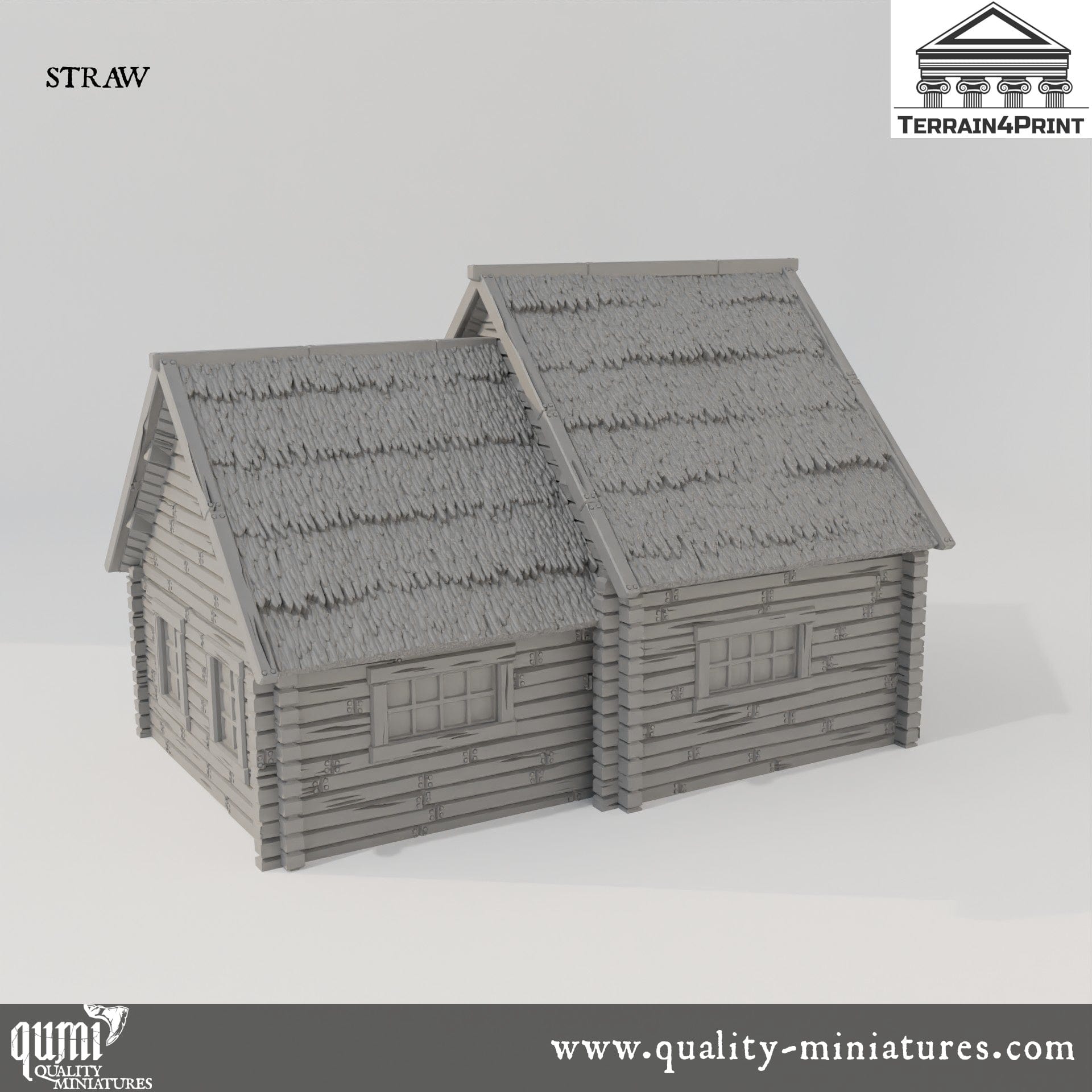 Cabin 3 Hrimstead 2 - Resin Print - Tabletop RPG Terrain - Terrain4Print - Qumi Quality Miniatures - Qumi Wargaming Mini Model Figure