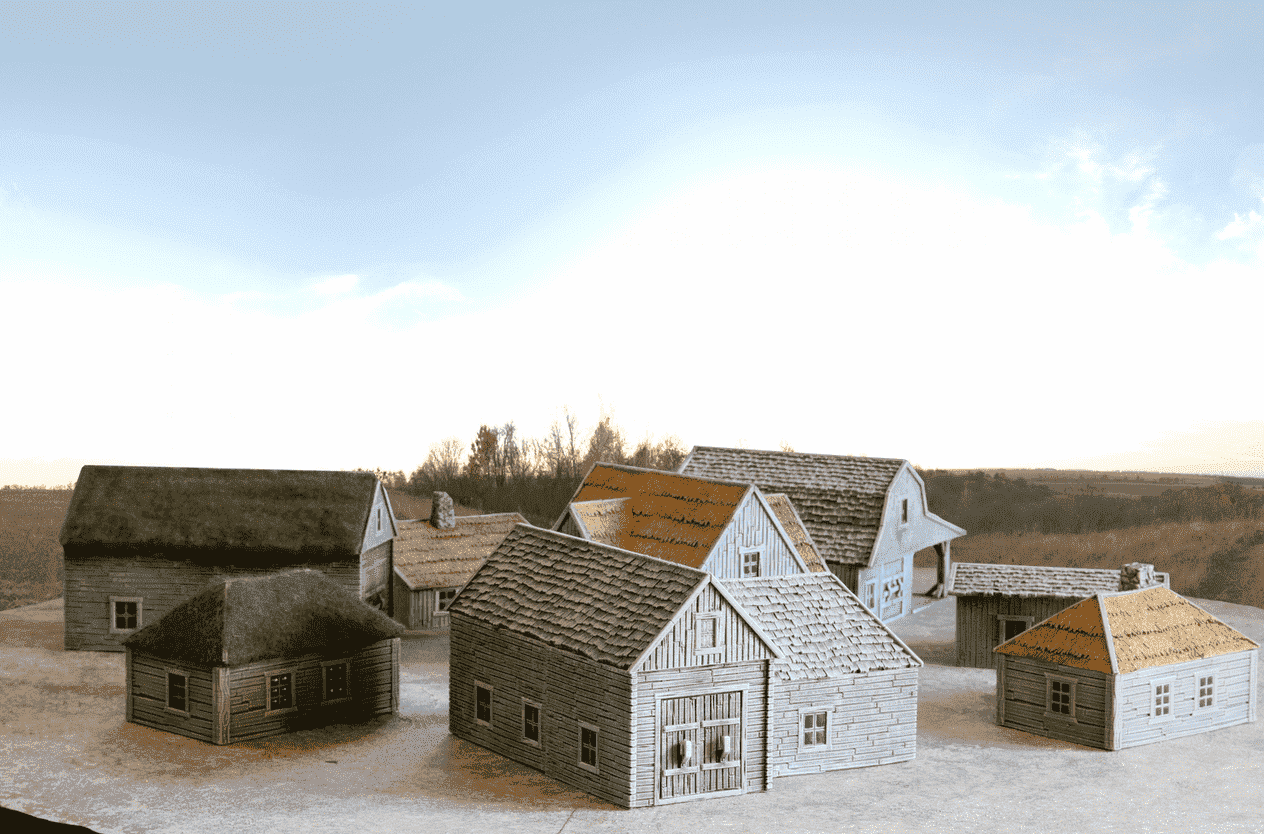 Cabin Hrimstead - Resin Print - Tabletop RPG Terrain - Terrain4Print - Qumi Quality Miniatures - Qumi Wargaming Mini Model Figure