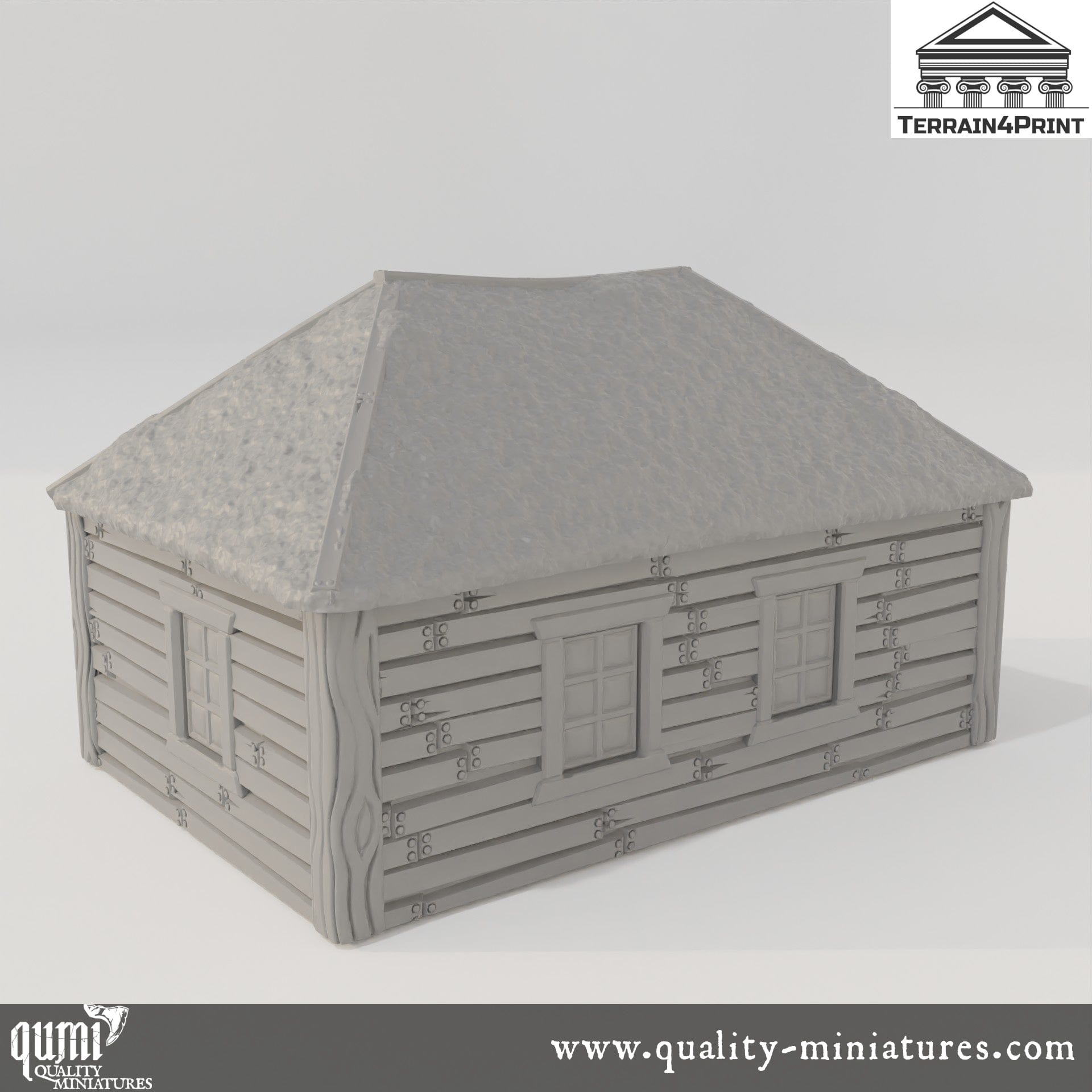 Cabin Hrimstead - Resin Print - Tabletop RPG Terrain - Terrain4Print - Qumi Quality Miniatures - Qumi Wargaming Mini Model Figure