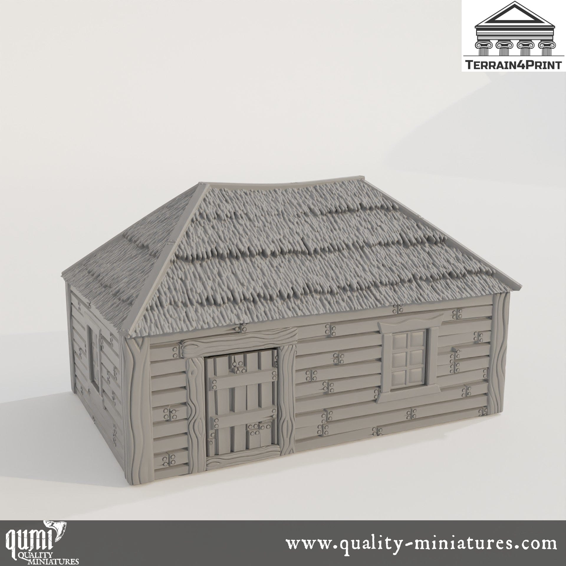Cabin Hrimstead - Resin Print - Tabletop RPG Terrain - Terrain4Print - Qumi Quality Miniatures - Qumi Wargaming Mini Model Figure
