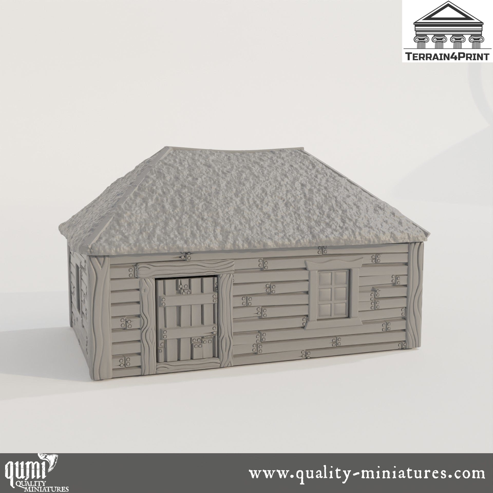 Cabin Hrimstead - Resin Print - Tabletop RPG Terrain - Terrain4Print - Qumi Quality Miniatures - Qumi Wargaming Mini Model Figure