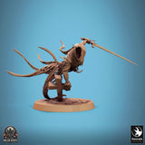 Monster Sickle/Scythe Fighter Tabletop Miniature - Death Ghost by Qumi, 3D printed resin tabletop miniature for RPGs, wargaming and painting