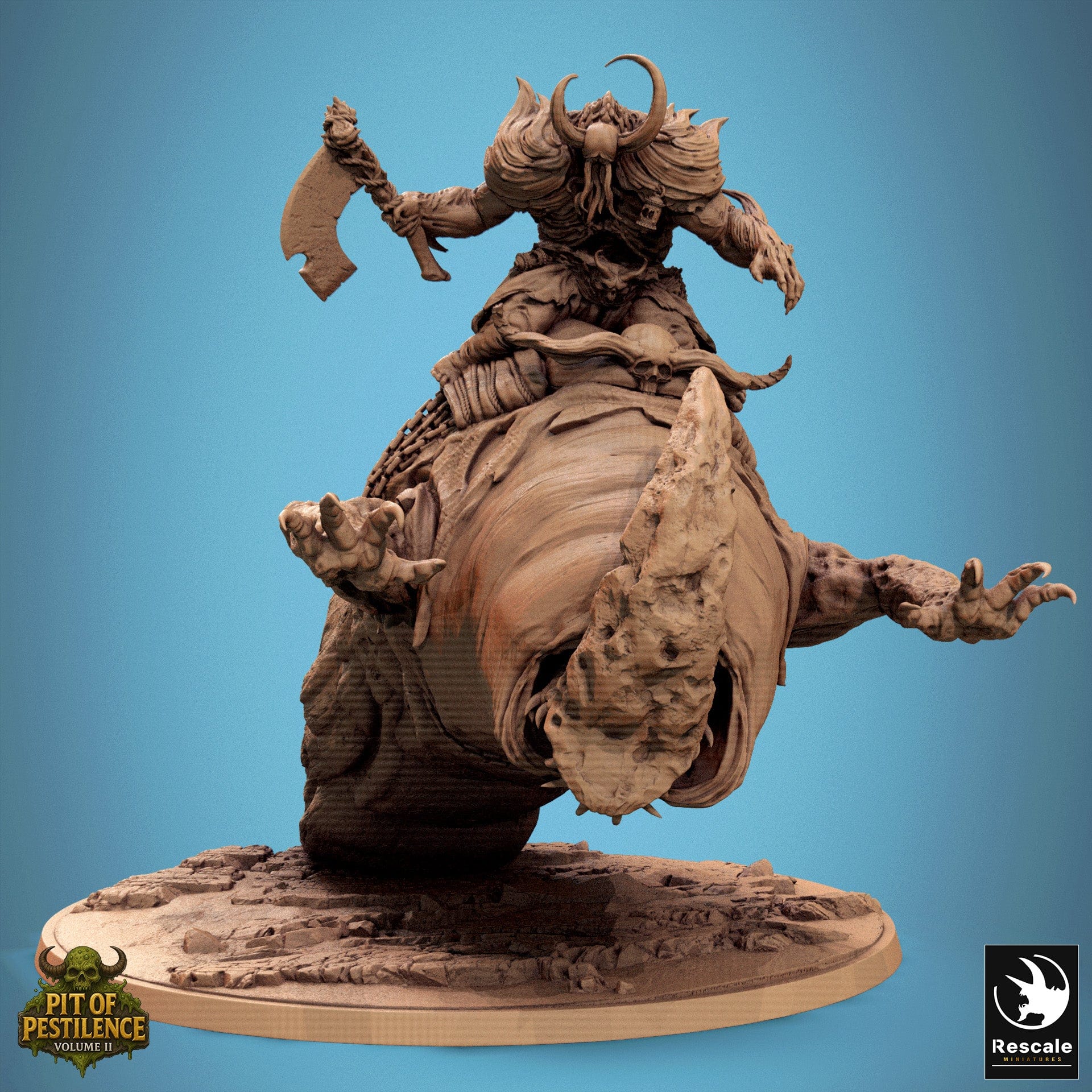 Fantasy Tabletop Monster Mirebround Crawler Rescale Miniatures - Quality Miniatures - Qumi