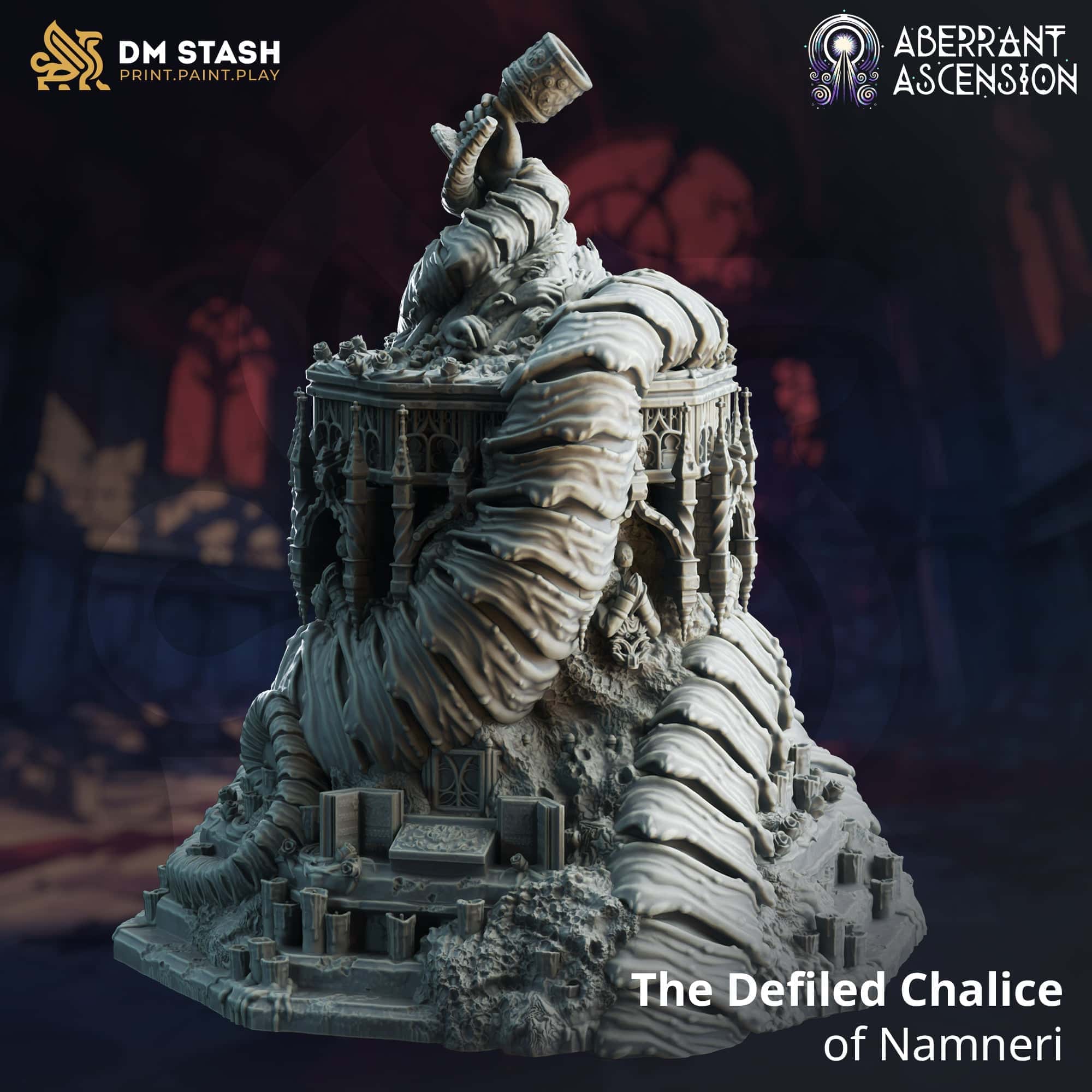 Corrupted Chalice - 32mm Tabletop RPG Mini - Qumi - DM Stash Quality Miniatures - Qumi Wargaming Mini Model Figure