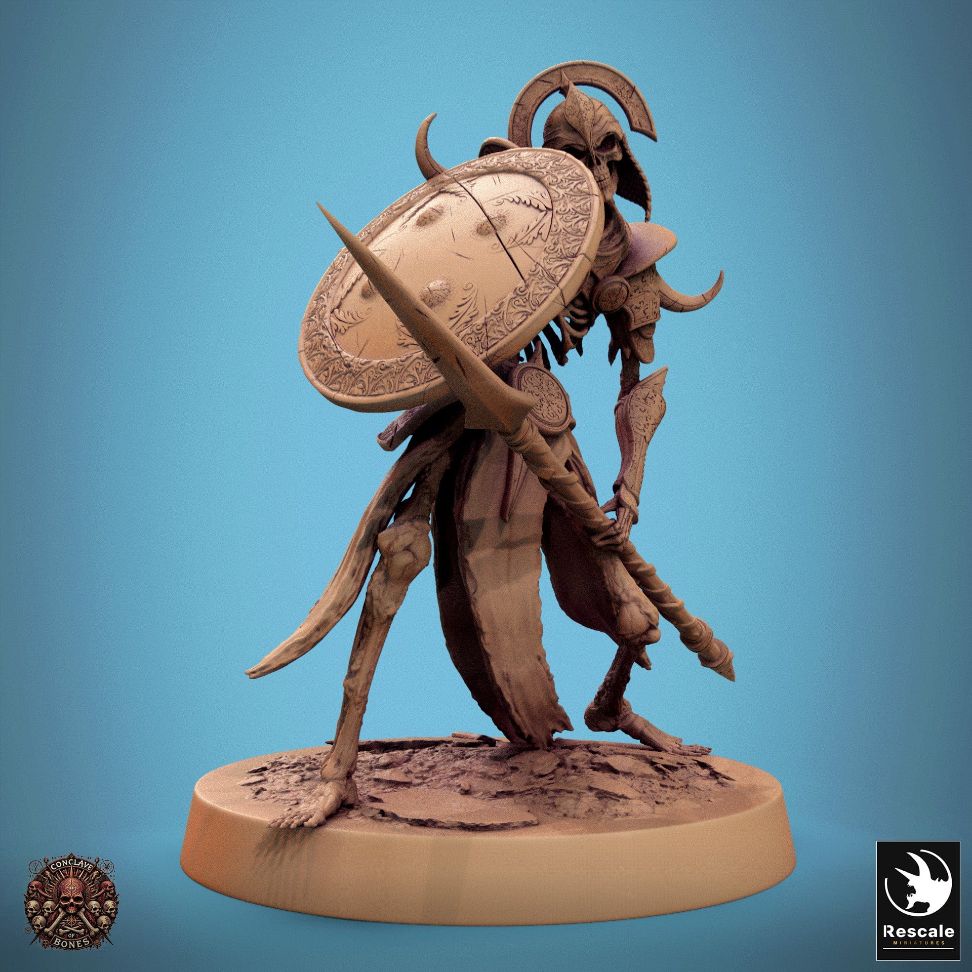 Tabletop RPG Miniature Persian Skeletons 32mm Qumi Rescale Miniatures Counter Quality Miniatures - Qumi Wargaming Mini Model Figure