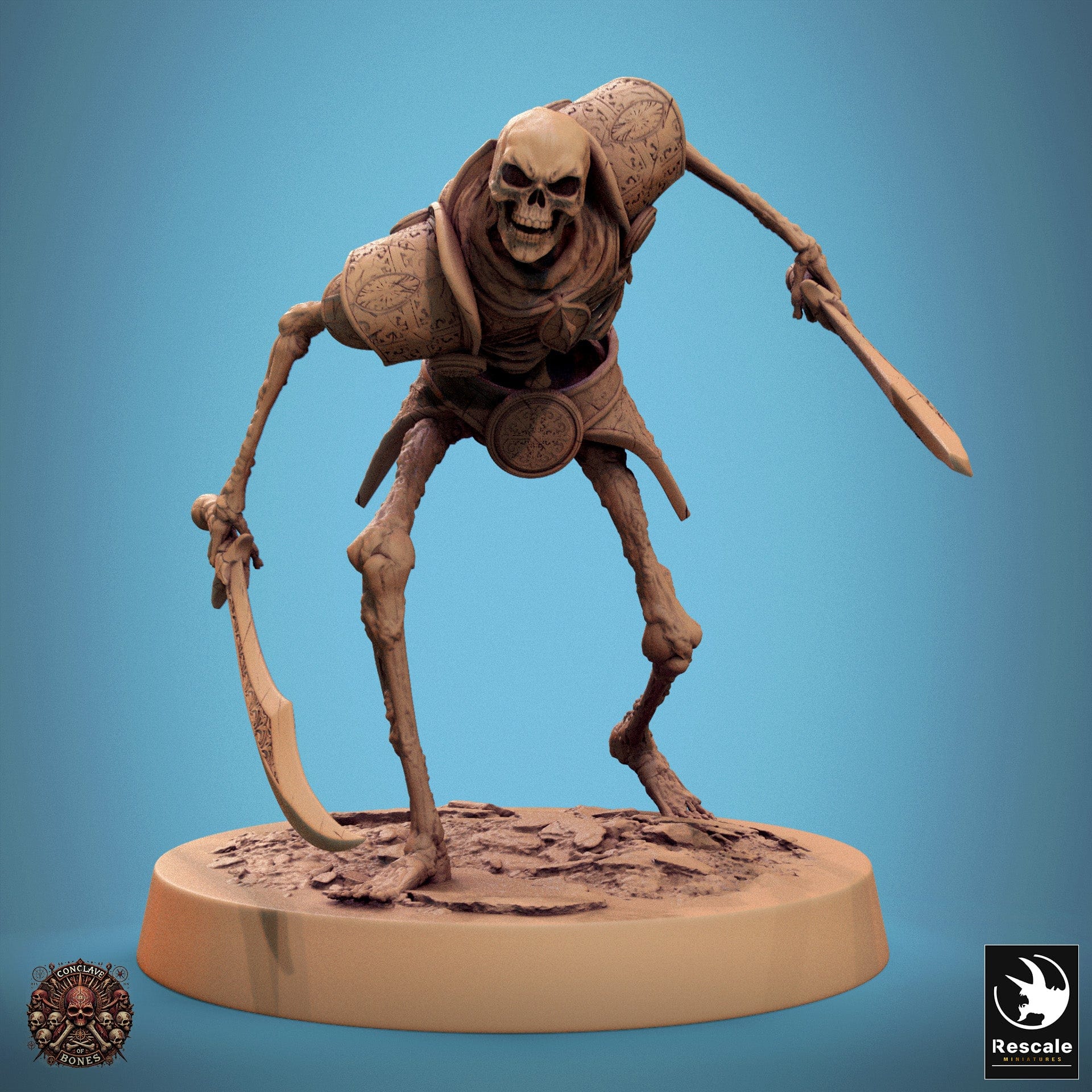 Tabletop RPG Miniature Persian Skeletons 32mm Qumi Rescale Miniatures Crawl Quality Miniatures - Qumi Wargaming Mini Model Figure