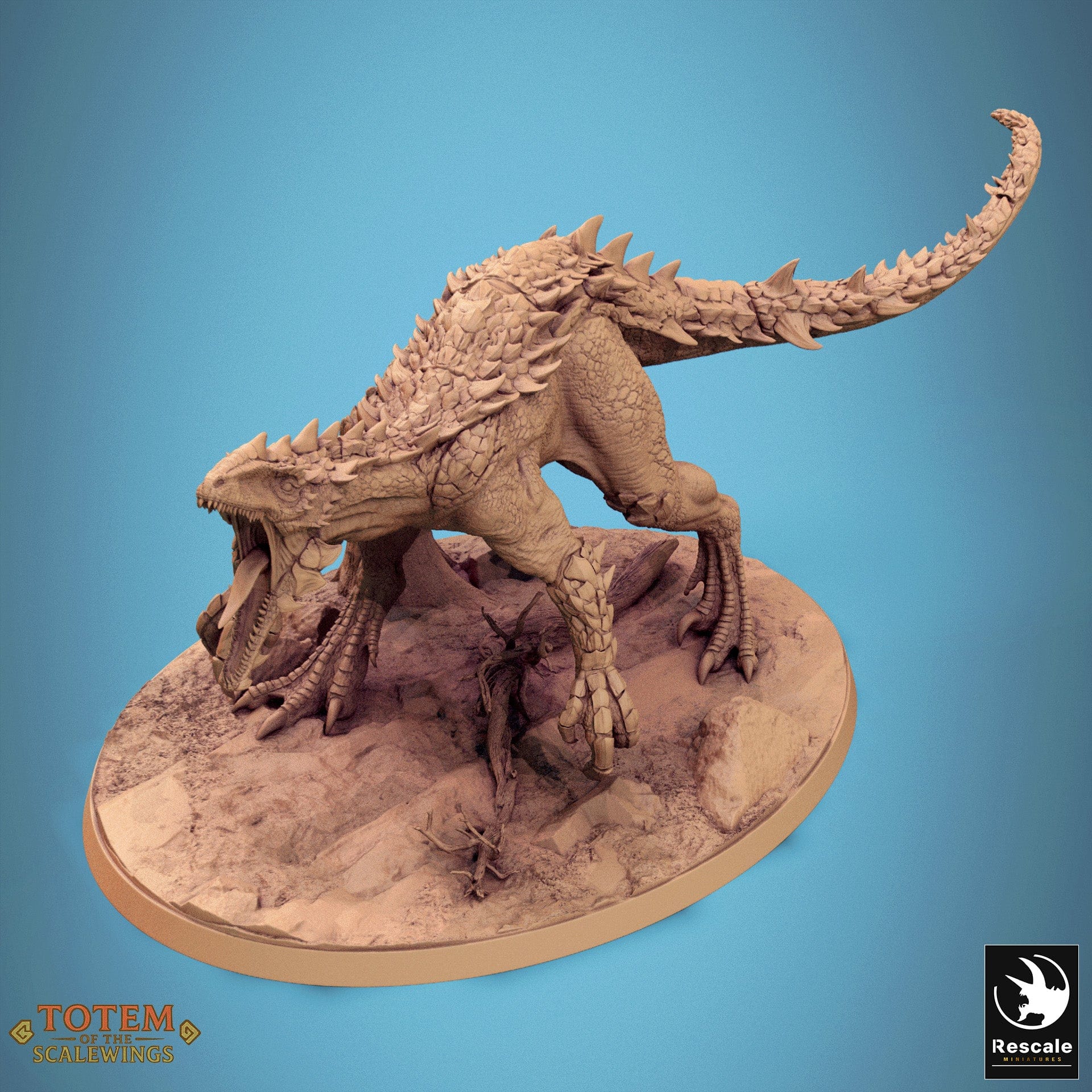 Tabletop RPG Miniature Razoraptor 32mm Qumi Rescale Miniatures Dino Cry Quality Miniatures - Qumi Wargaming Mini Model Figure