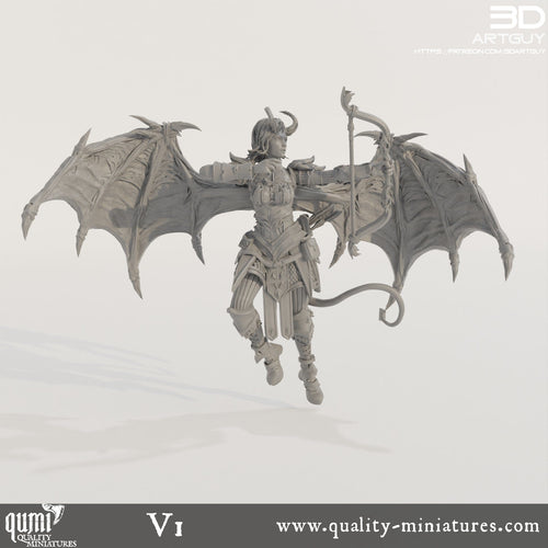 Fantasy Sammlerstück Miniatur Succubus Ranger Qumi 3D ArtGuy