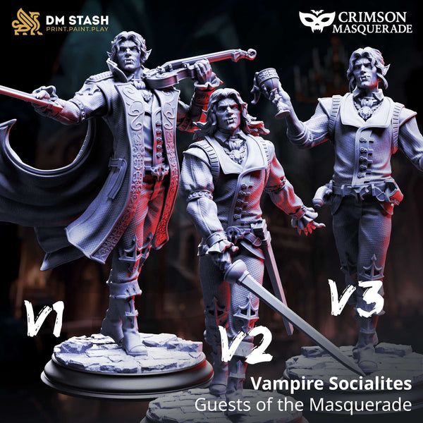 Untoter Tabletop-Miniatur – Deadly Aristocrats Vampir | Qumi