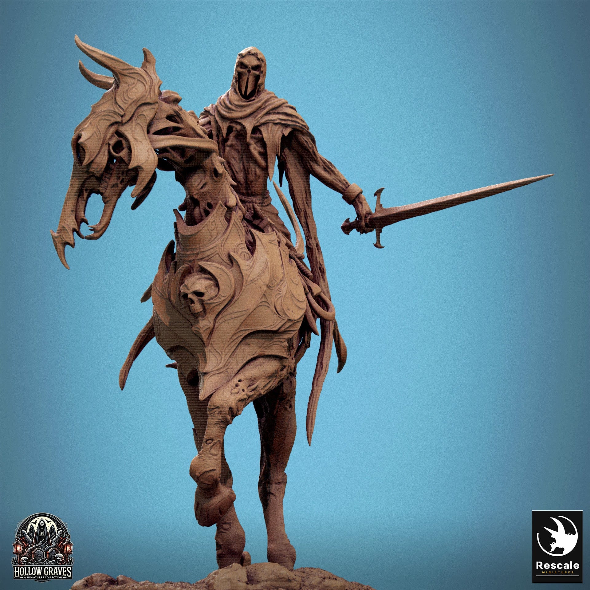 Tabletop RPG Miniature Doomstride - 32mm Qumi Rescale Miniatures Doom Stride Prestige / Mounted Quality Miniatures - Qumi Wargaming Mini Model Figure
