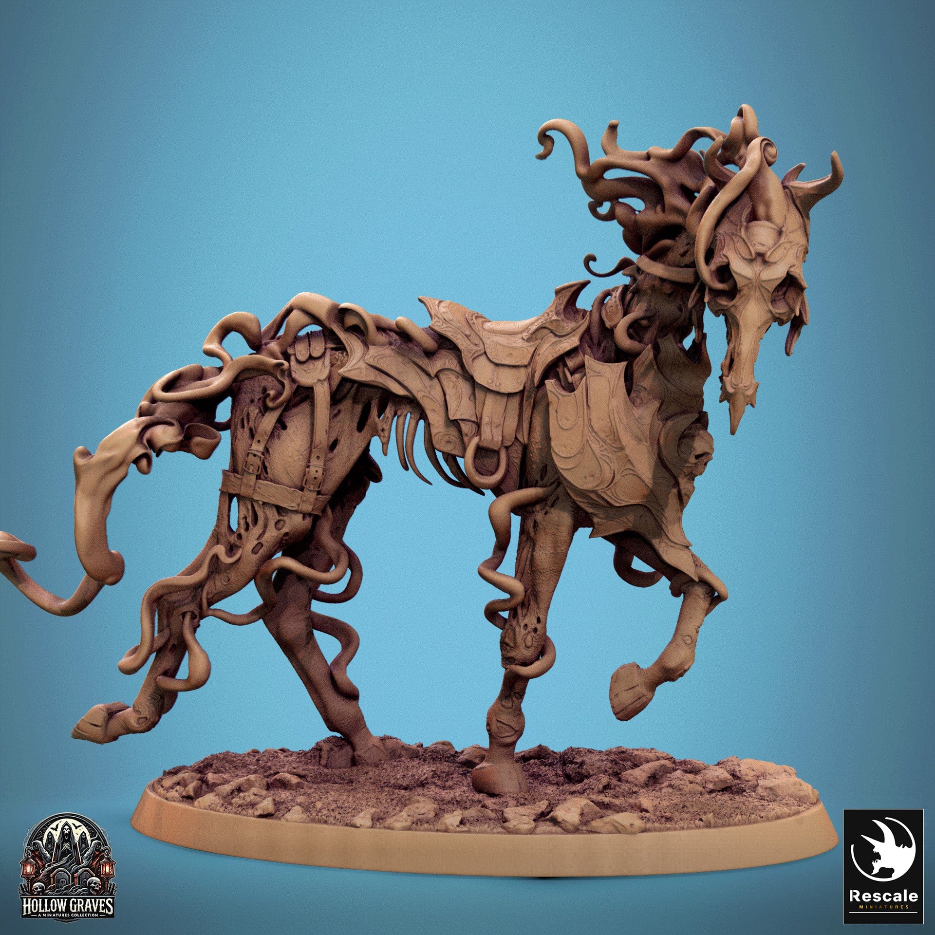 Tabletop RPG Miniature Doomstride - 32mm Qumi Rescale Miniatures Doom Stride Prestige / Saddle Mist Quality Miniatures - Qumi Wargaming Mini Model Figure