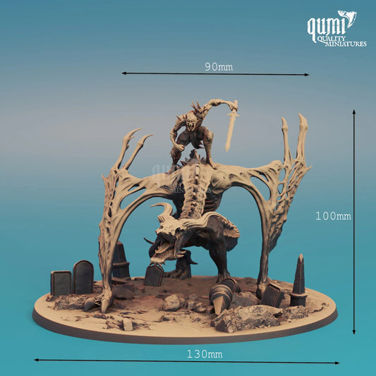 Dragon Figurine Bann Wyvern 32mm Rescale Miniatures - Quality Miniatures - Qumi