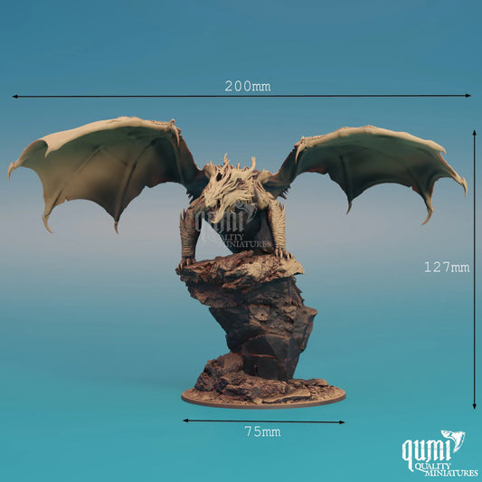 Dragon Figurine Red Dragon 32mm Qumi Rescale Miniatures - Quality Miniatures - Qumi