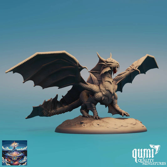 Dragon Miniature Adult Gold Dragon Detailed Resin Print Customizable