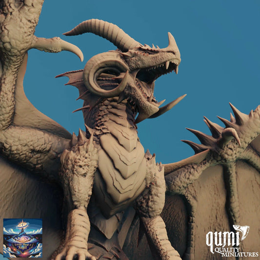 Dragon Miniature Ancient Red Dragon Detailed Resin Print Customizable