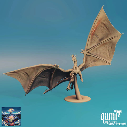 Dragon Miniature Ancient Silver Dragon Detailed Resin Print Customizable