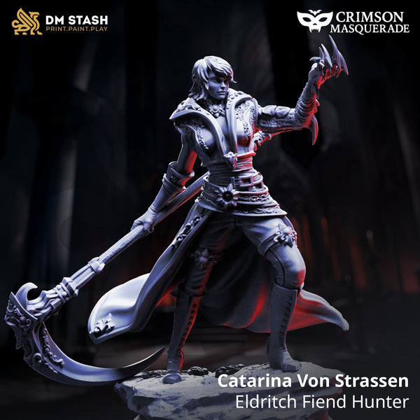 Eldritch Fiend Hunter Miniatur Catarina 32mm 75mm DM Stash