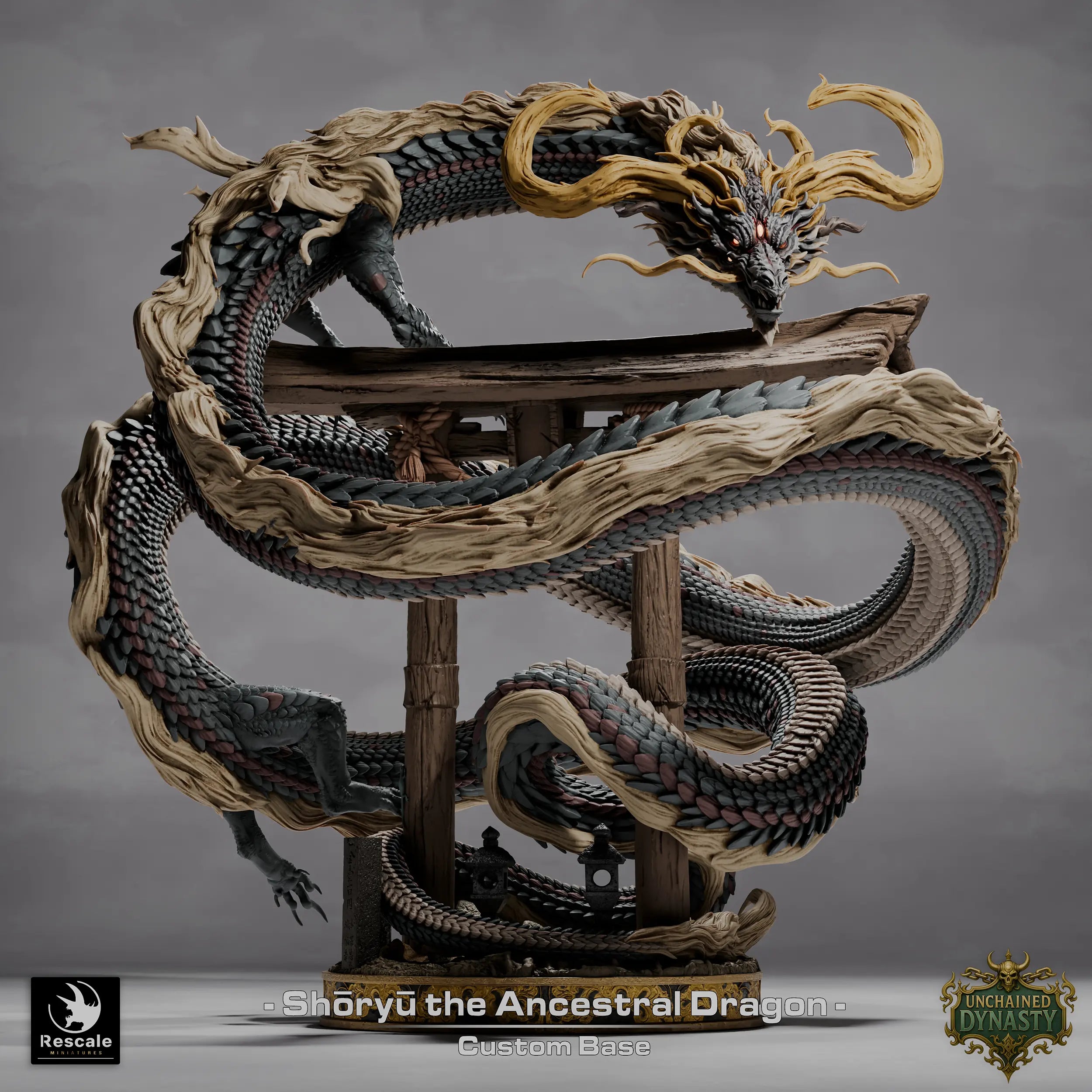 Fantasy Ancestral Dragon Shoryu Qumi Rescale Miniatures - Quality Miniatures - Qumi