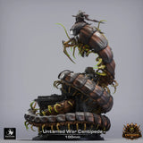 Creature War Centipede Tabletop Miniatures by Qumi, 3D printed resin tabletop miniature for RPGs, wargaming and painting