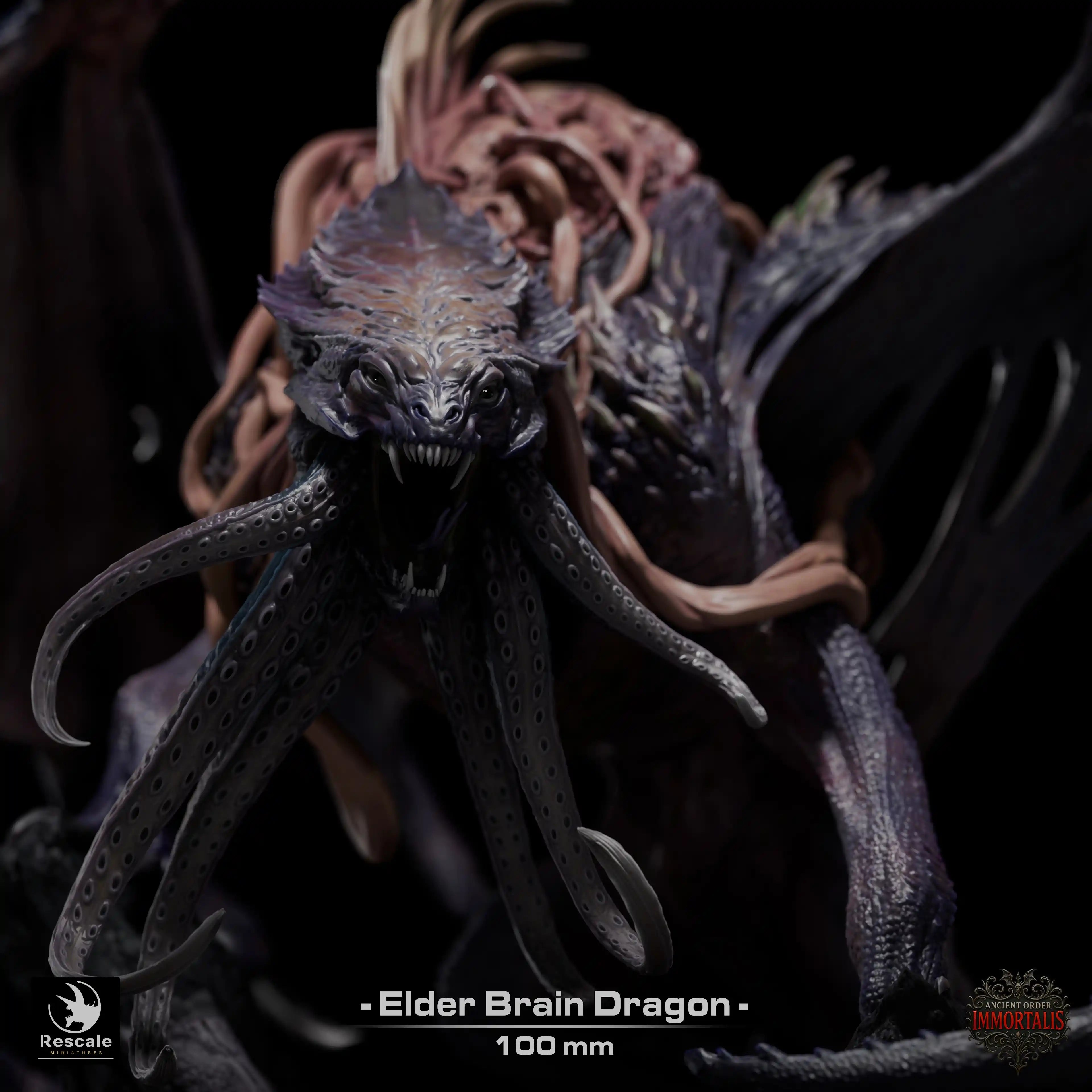 Fantasy Dragon Miniature Elder Brain Dragon Rescale Miniatures - Quality Miniatures - Qumi