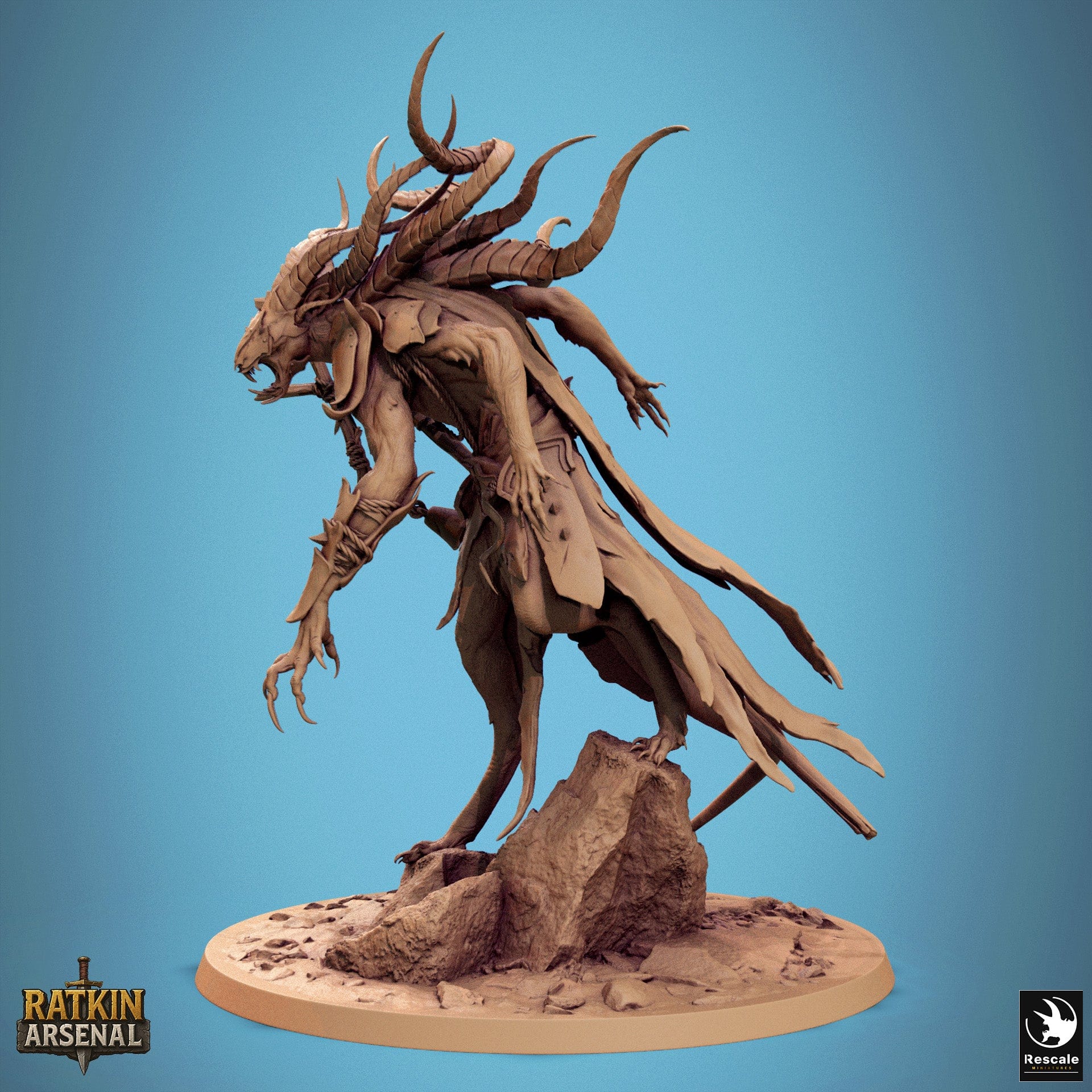 Fantasy Humanoid Muckpriest 32mm Rescale Miniatures Quality Miniatures - Qumi Wargaming Mini Model Figure