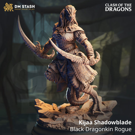 Fantasy Humanoid Rogue Kijaa  32mm 75mm DM Stash Quality Miniatures - Qumi Wargaming Mini Model Figure
