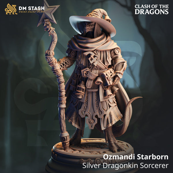 Dragonskin Zauberer Ozmandi Drache Tabletop-Miniatur | Qumi