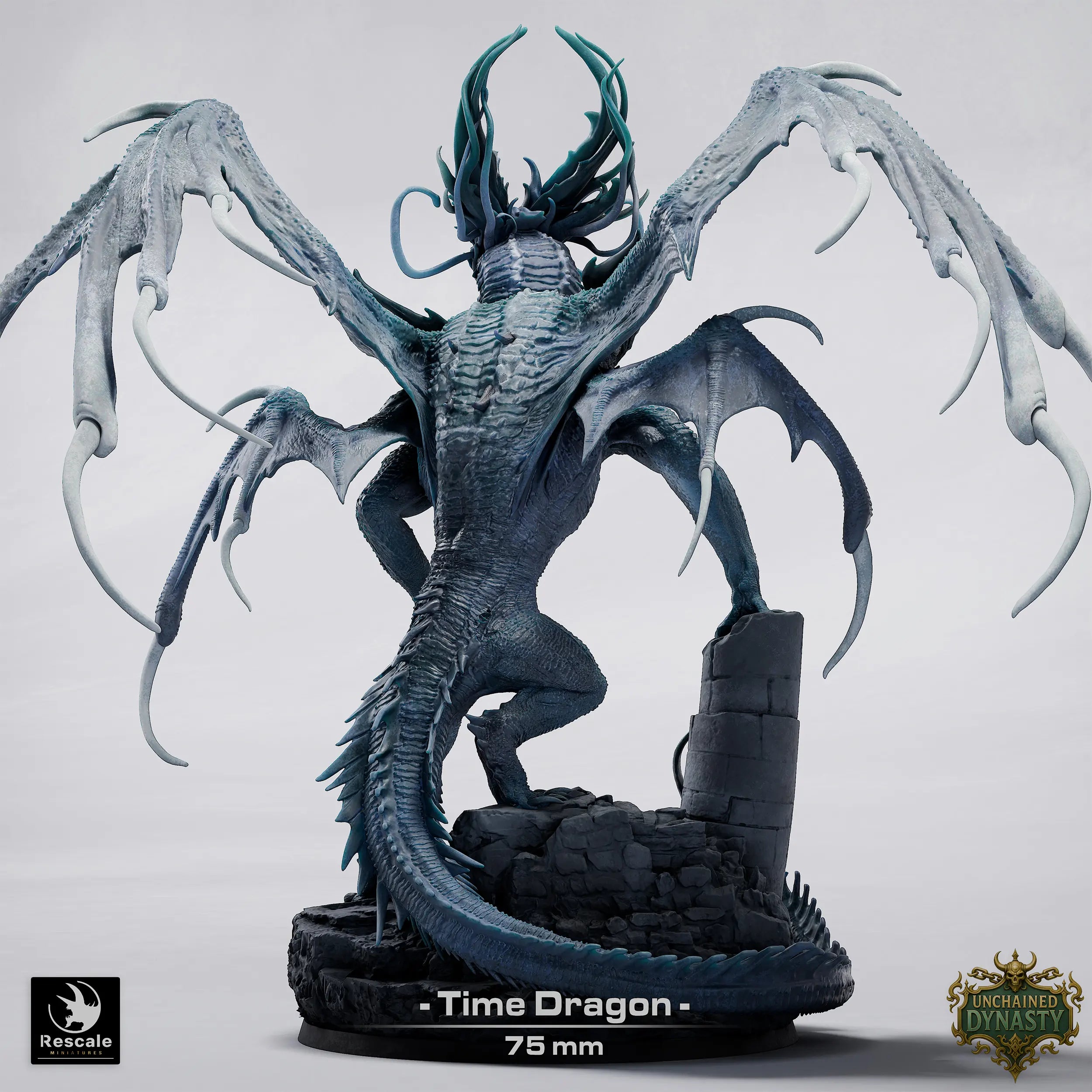 Fantasy Miniature Time Dragon Qumi Rescale Miniatures - Quality Miniatures - Qumi