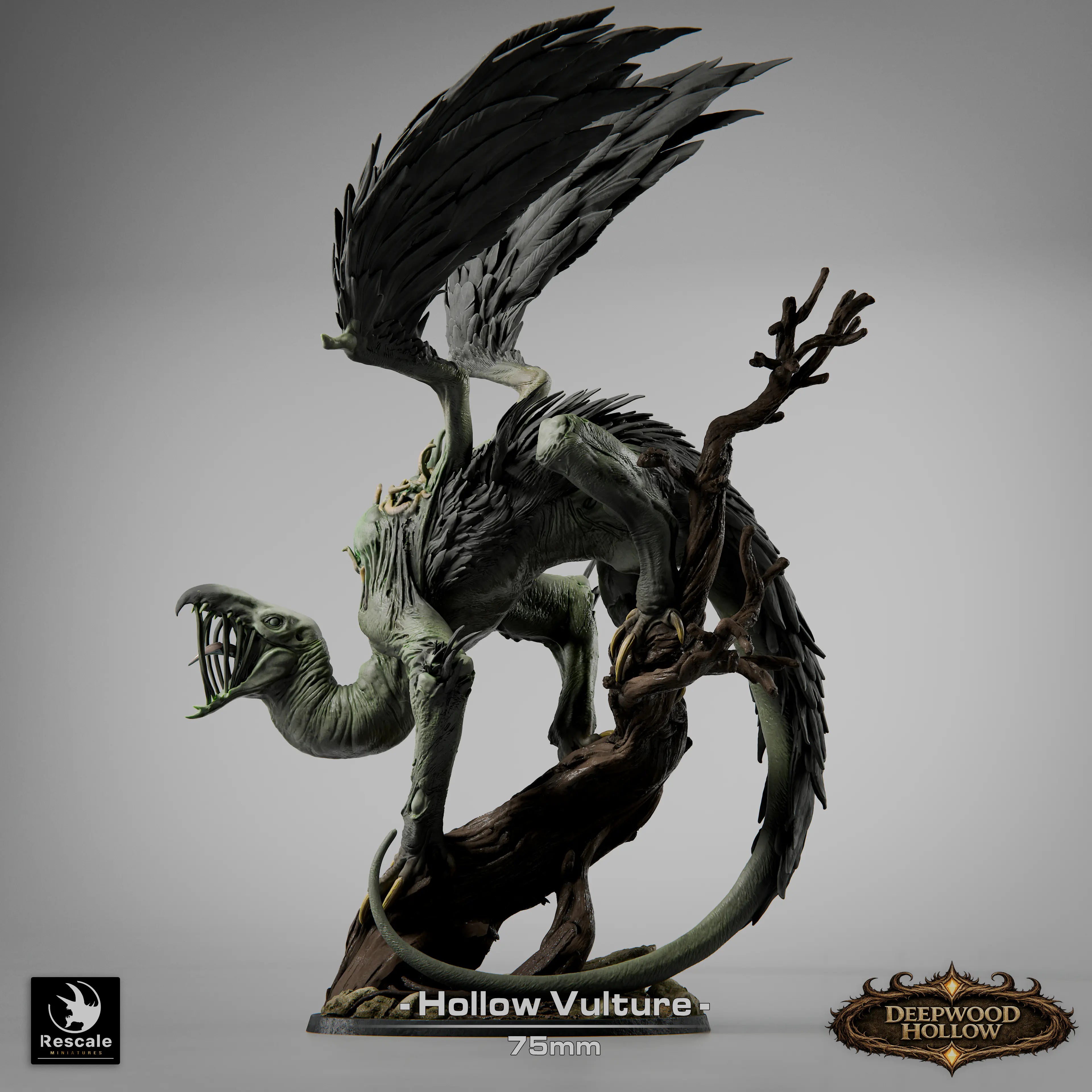 Fantasy Monster Figure Hollow Vulture 32mm Rescale Miniatures - Quality Miniatures - Qumi