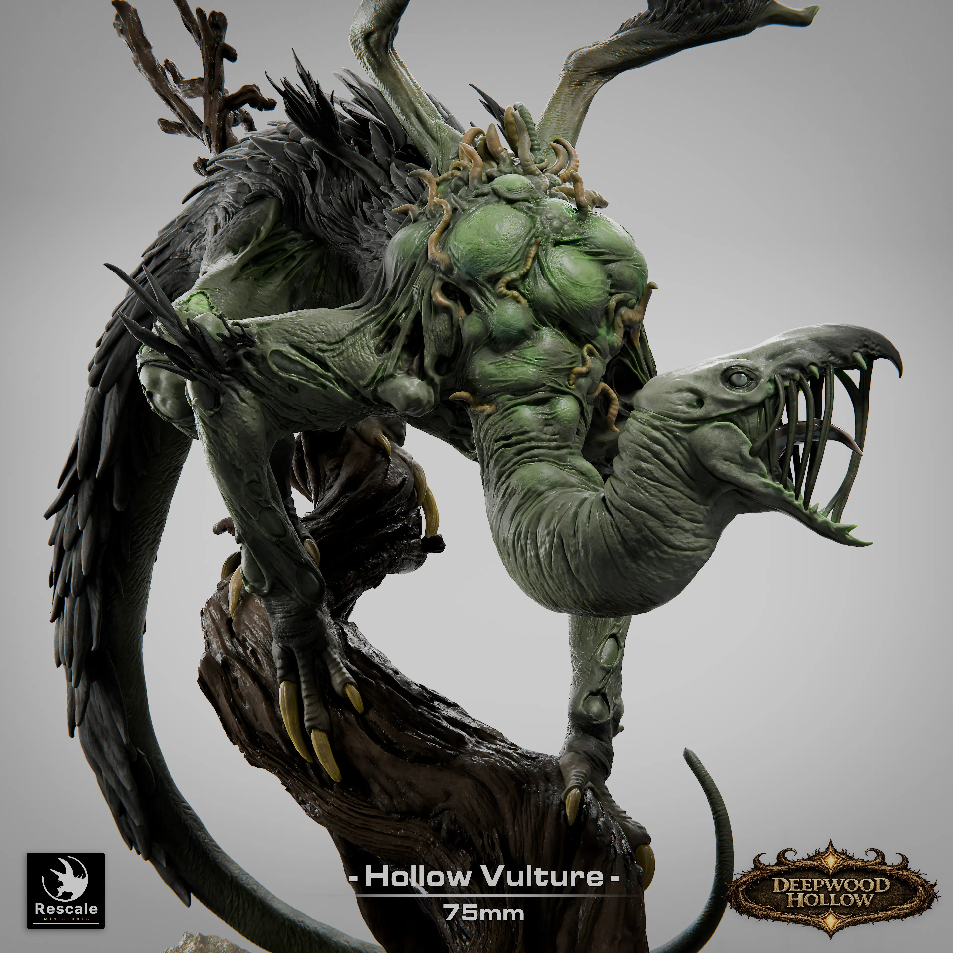 Fantasy Monster Figure Hollow Vulture 32mm Rescale Miniatures - Quality Miniatures - Qumi