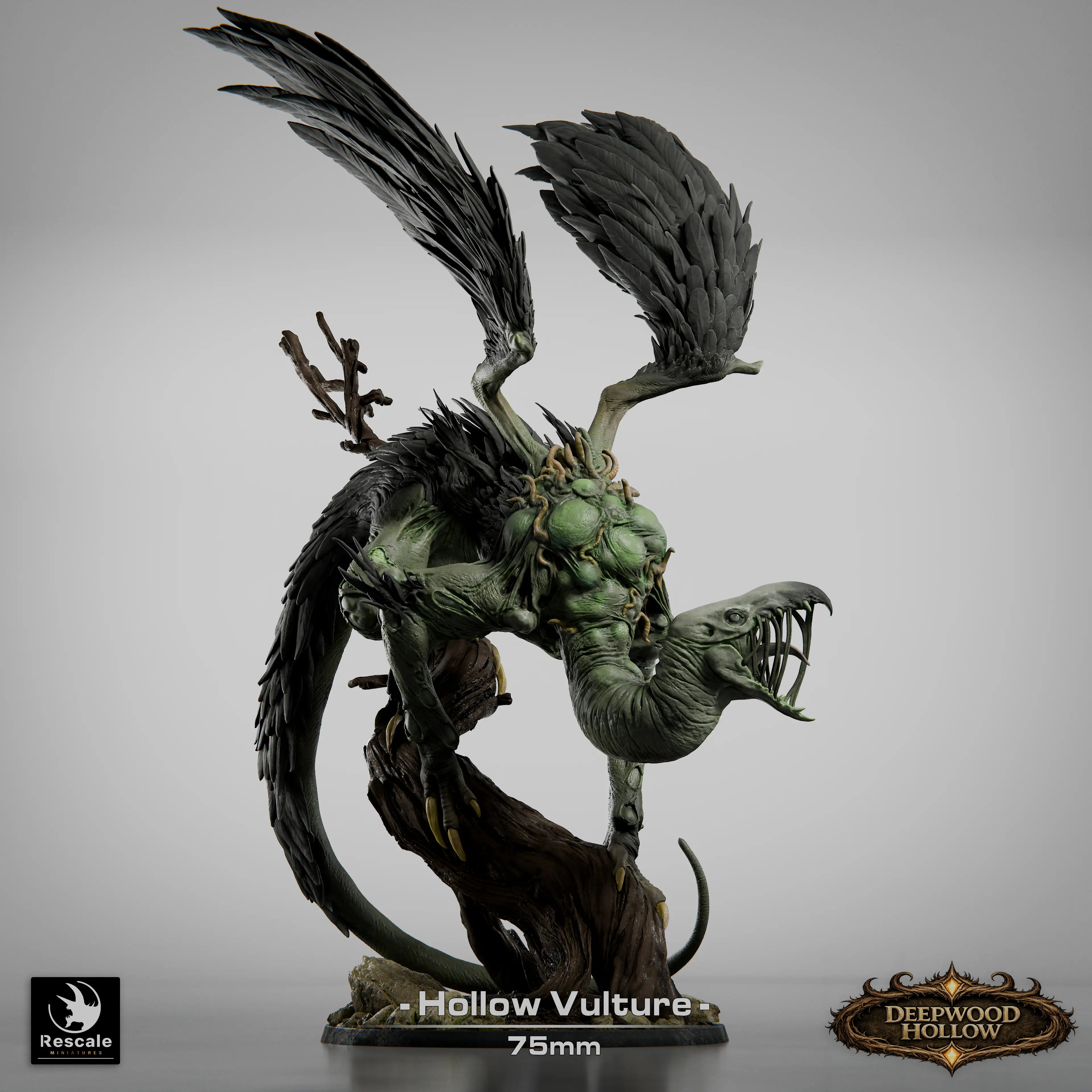 Fantasy Monster Figure Hollow Vulture 32mm Rescale Miniatures - Quality Miniatures - Qumi