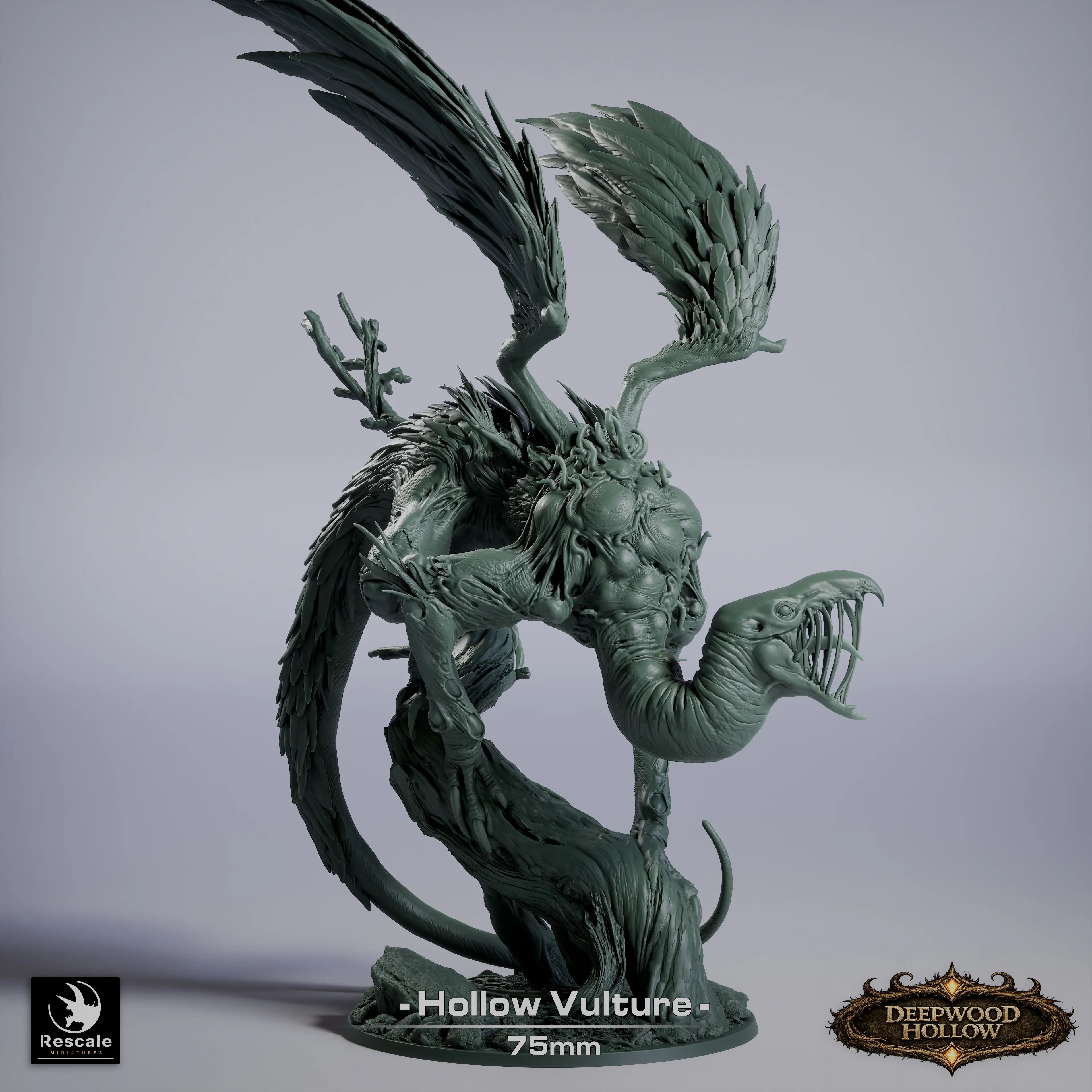 Fantasy Monster Figure Hollow Vulture 32mm Rescale Miniatures - Quality Miniatures - Qumi