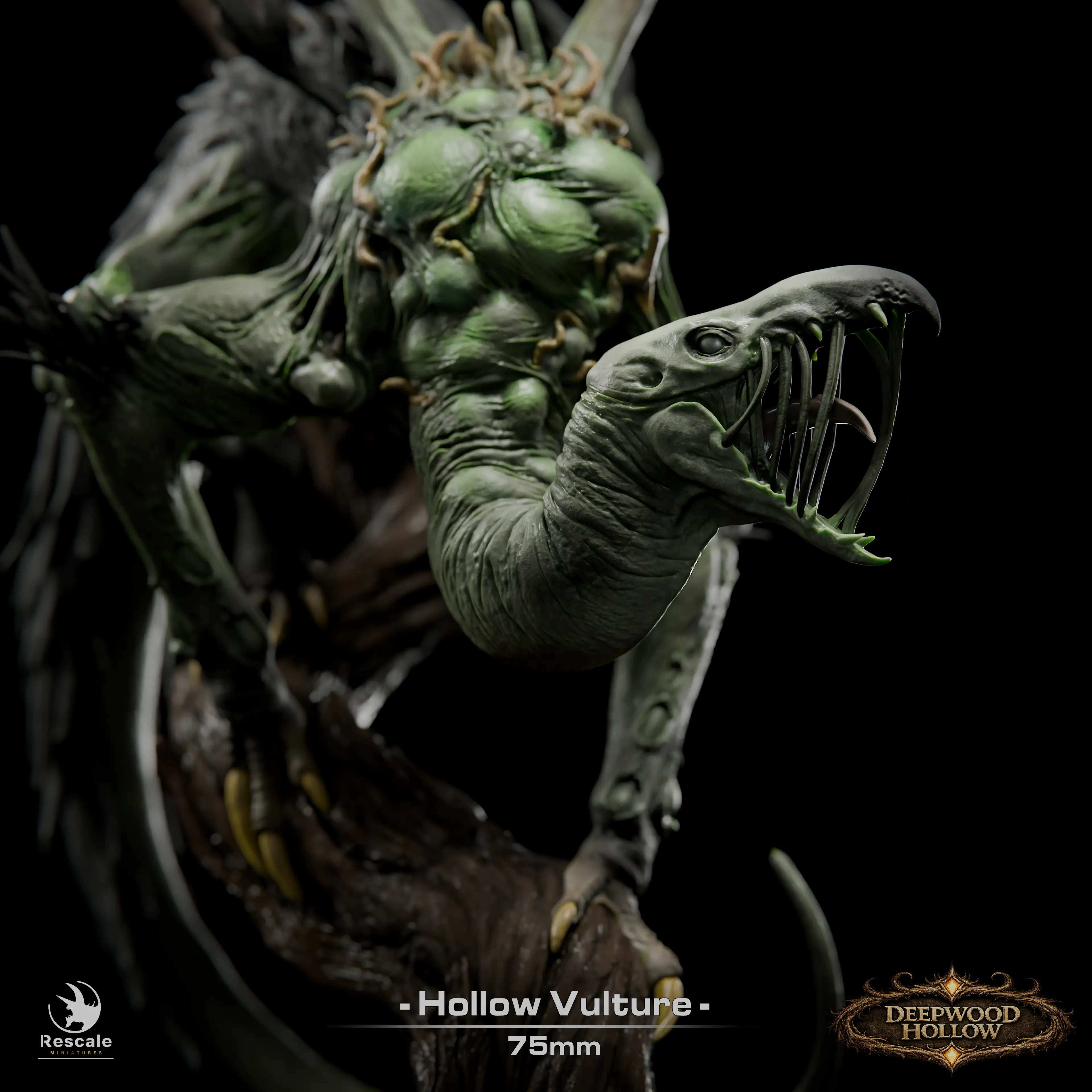 Fantasy Monster Figure Hollow Vulture 32mm Rescale Miniatures - Quality Miniatures - Qumi
