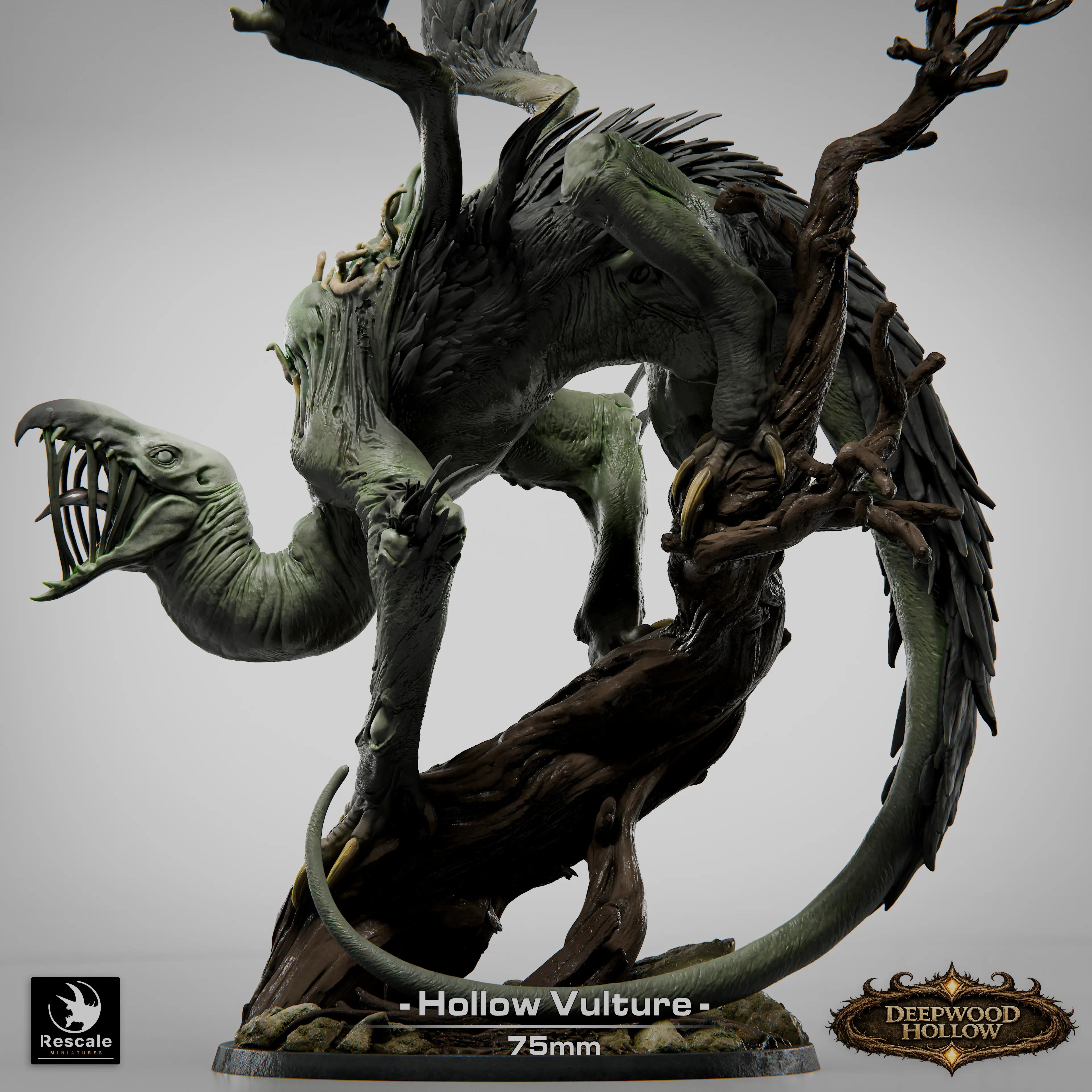 Fantasy Monster Figure Hollow Vulture 32mm Rescale Miniatures - Quality Miniatures - Qumi