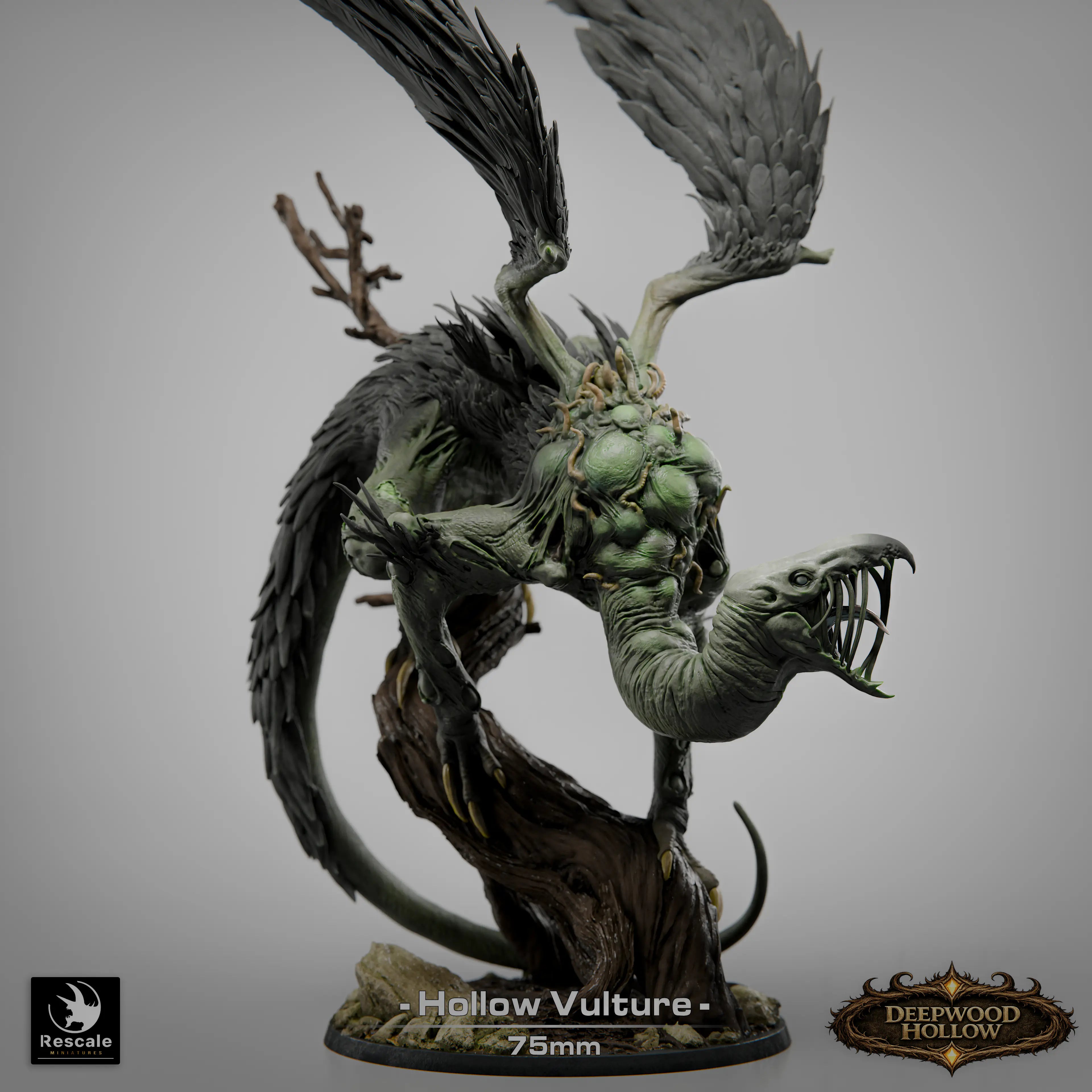 Fantasy Monster Figure Hollow Vulture 32mm Rescale Miniatures - Quality Miniatures - Qumi
