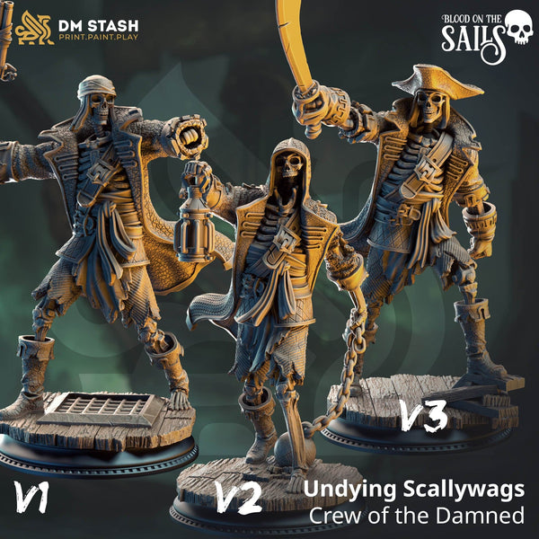 Untoter Bogenschütze Tabletop-Miniatur – Undying Scallywags | Qumi