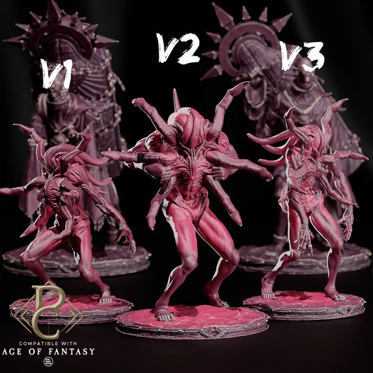Fantasy Mutant Psyche Aberrants miniature by Quality Miniatures, 32mm tabletop fantasy parasite figure for wargaming and RPG.