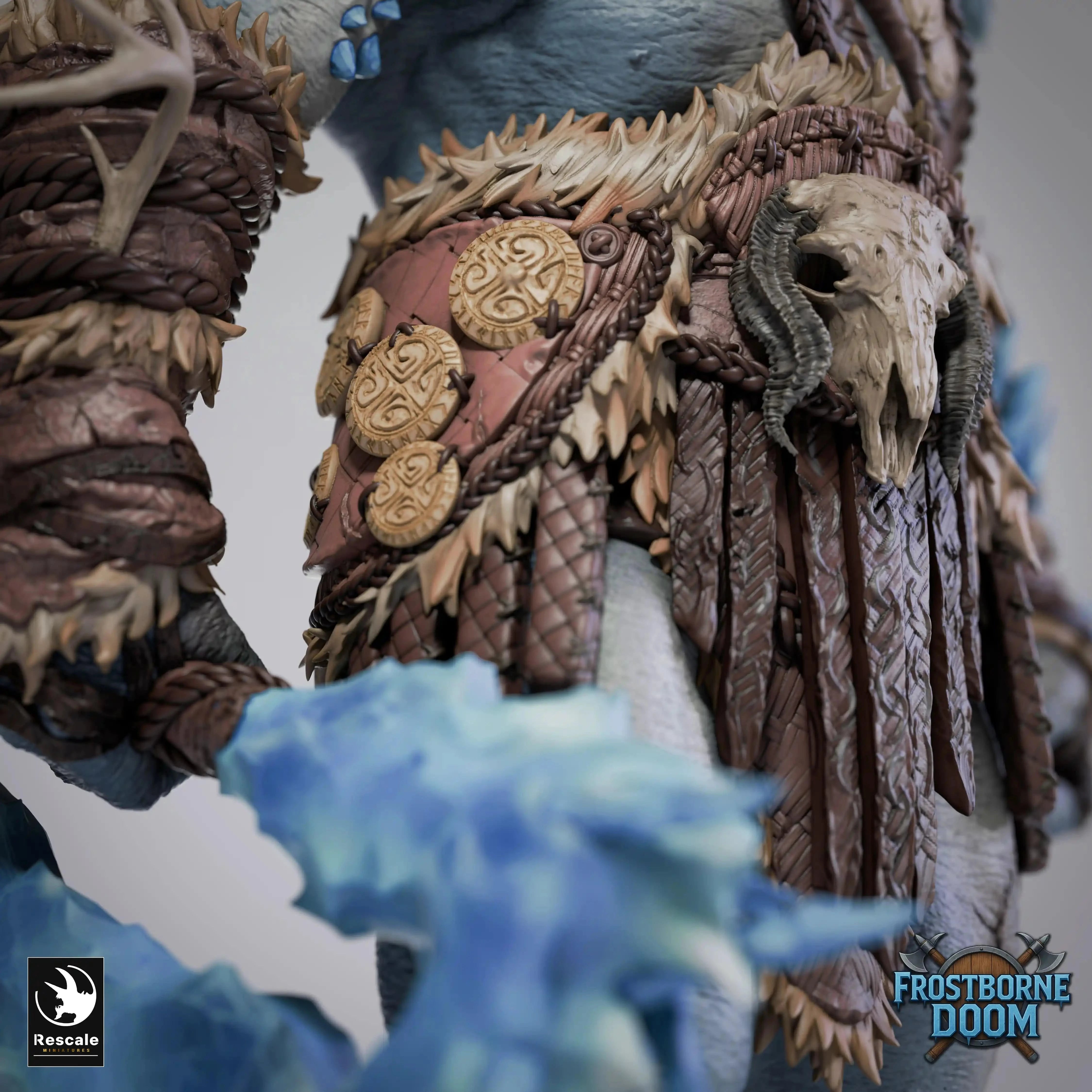Fantasy Tabletop Monster Ice Giant Thulgar Rescale Miniatures - Quality Miniatures - Qumi