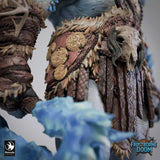 Detailed view of the Ice Giant Thulgar armor, including runic coins and skull accents