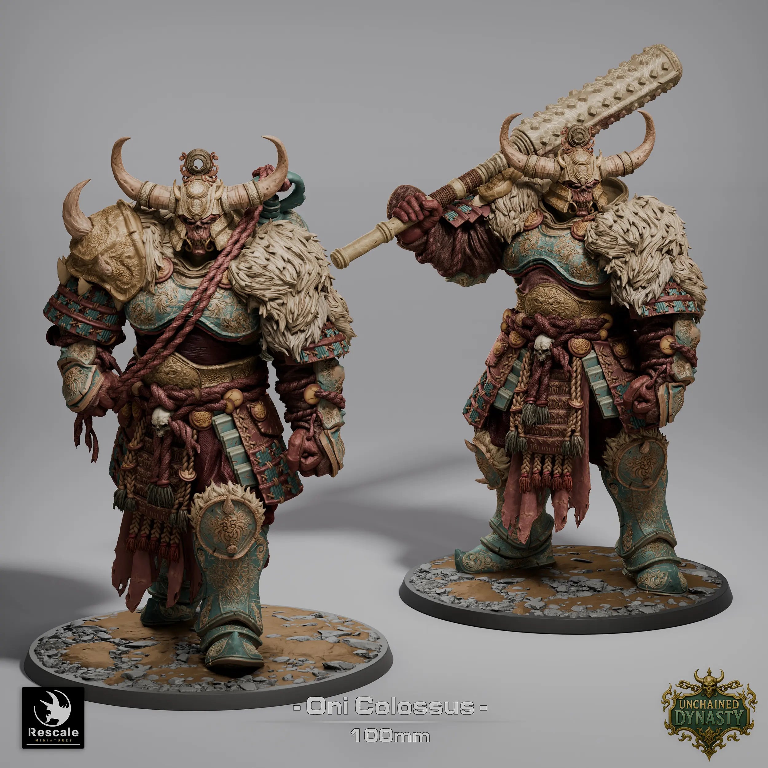 Fantasy Tabletop Monster Oni Colossus Rescale Miniatures - Quality Miniatures - Qumi